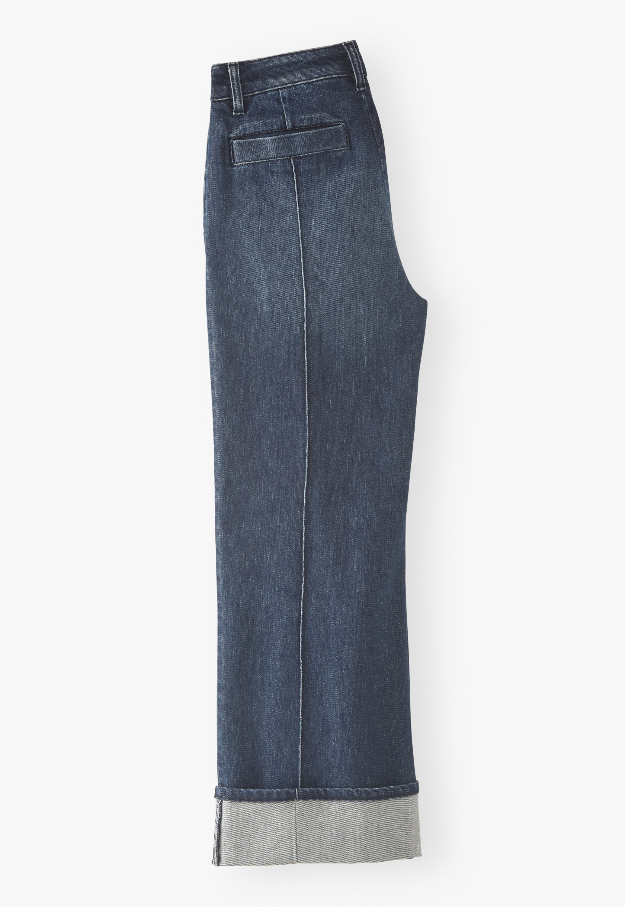 Wrap London - Straight turned-up-hem jeans