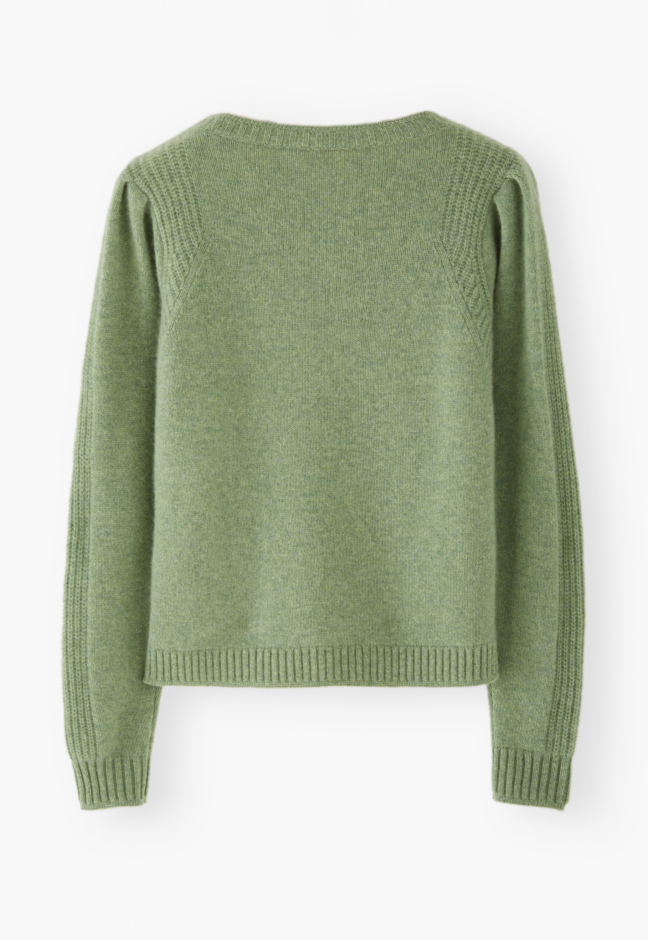Wrap London - Cashmere puff-sleeve sweater