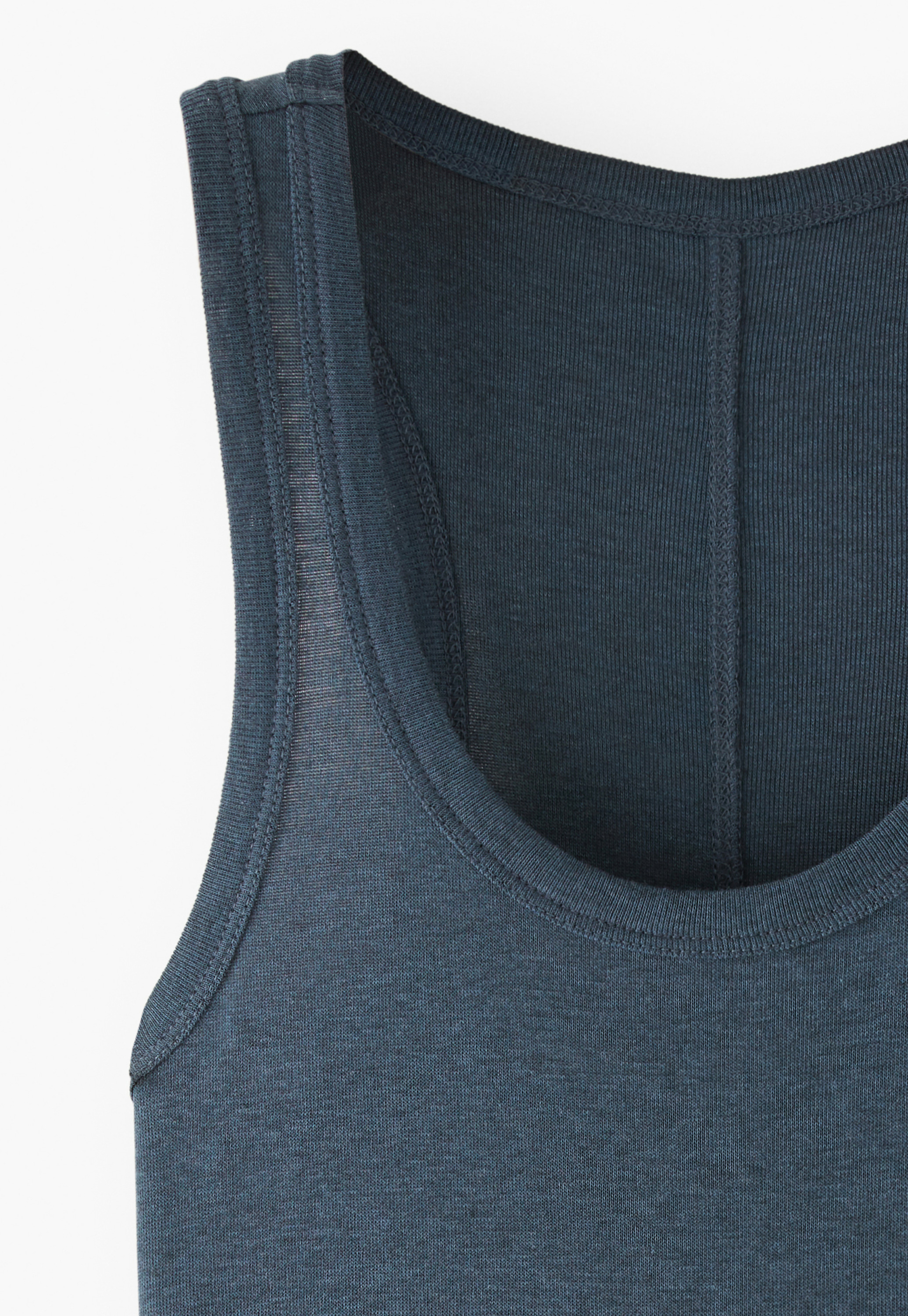 Wrap London - Tencel & cotton scoop-neck vest