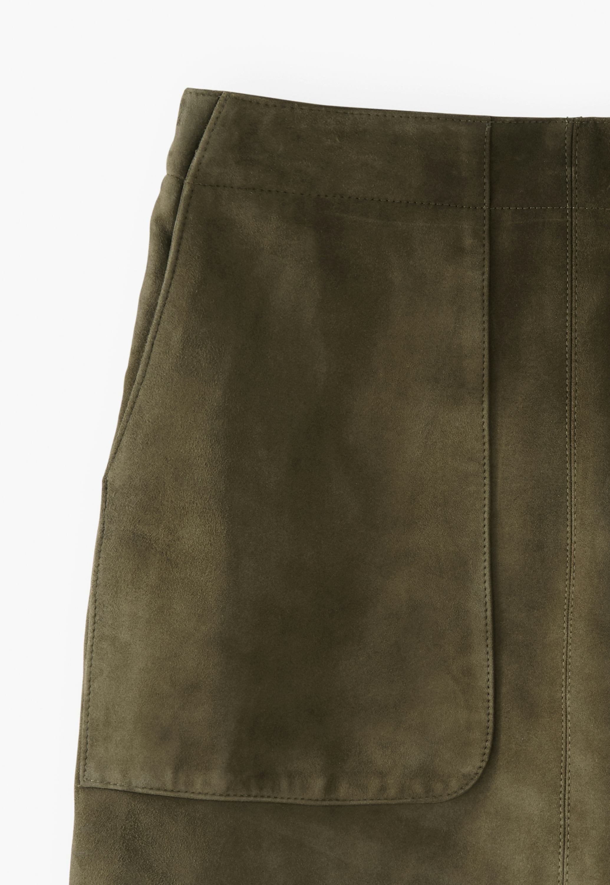 Wrap London Short suede skirt