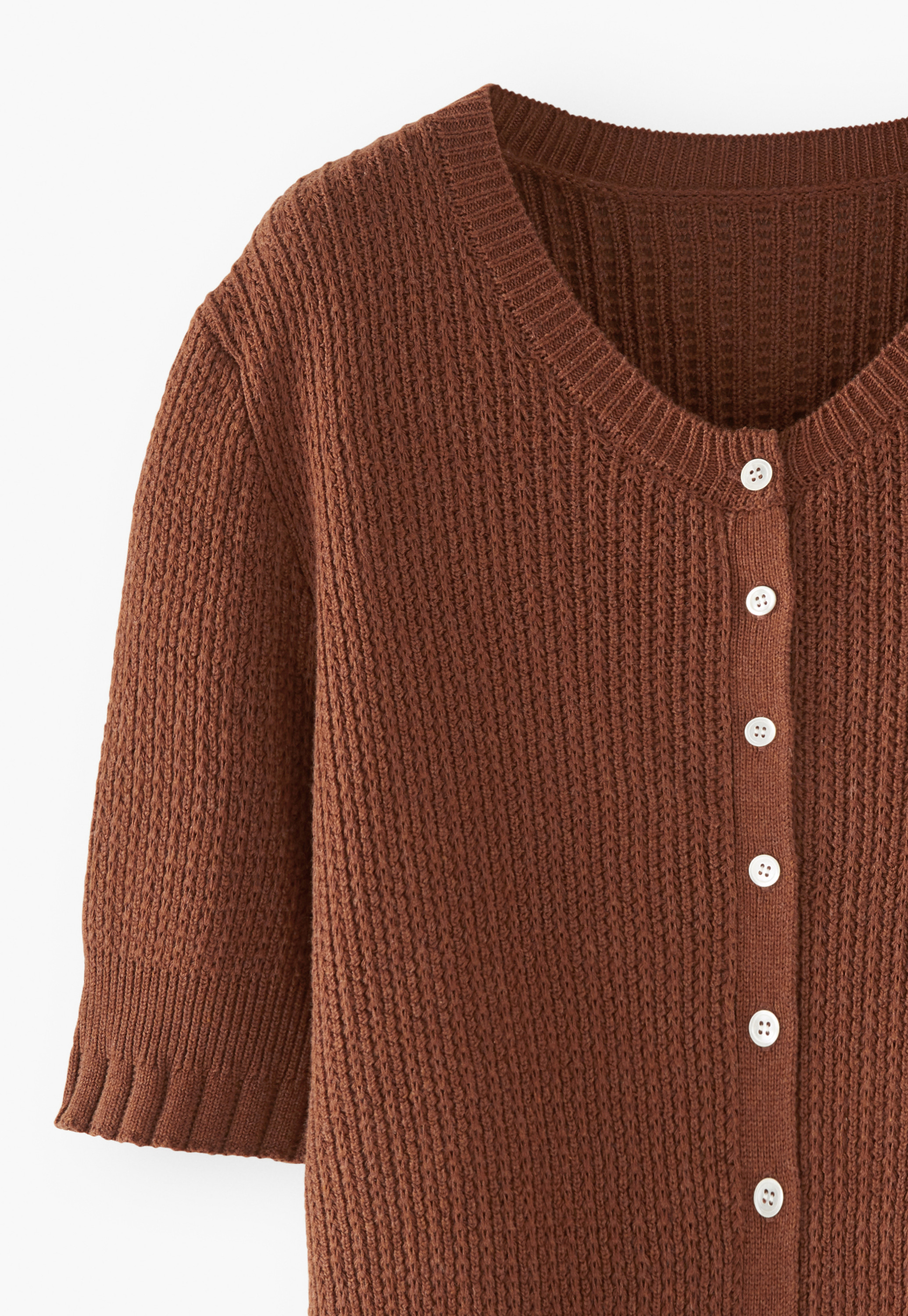 Wrap London - Cotton tuck-stitch sweater