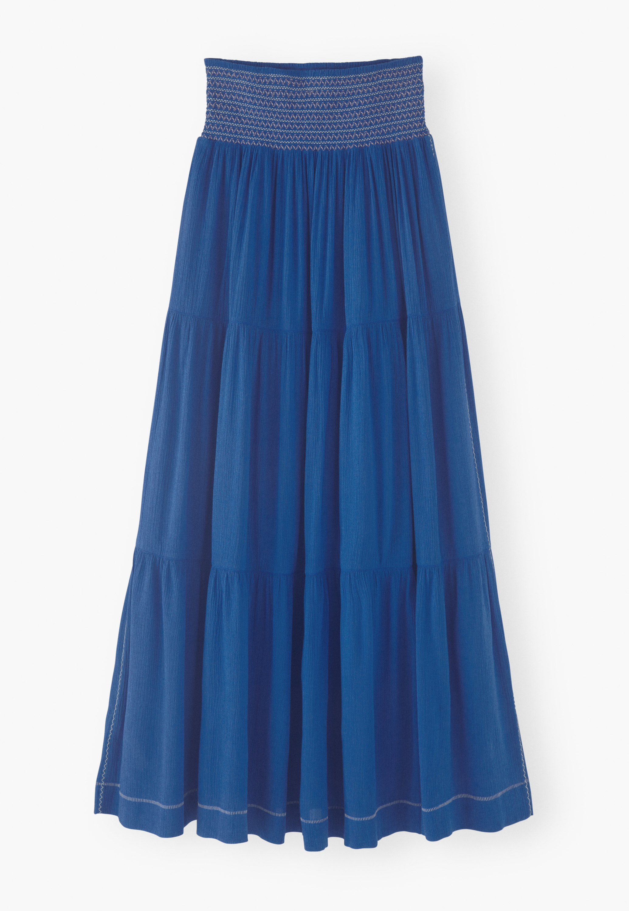 Wrap London - Tiered crinkle cotton maxi-skirt