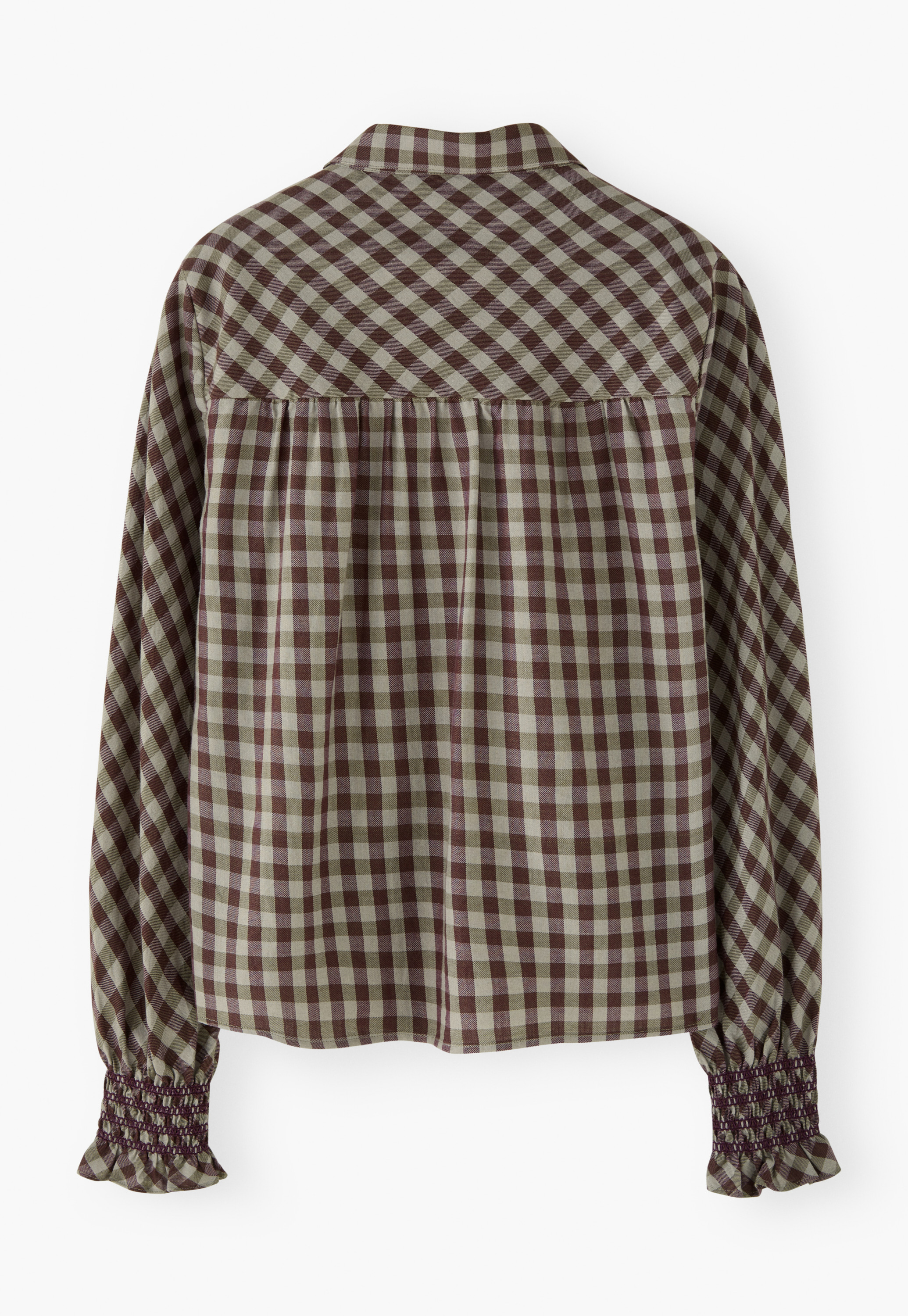 Wrap London - Wool & cotton checked shirt