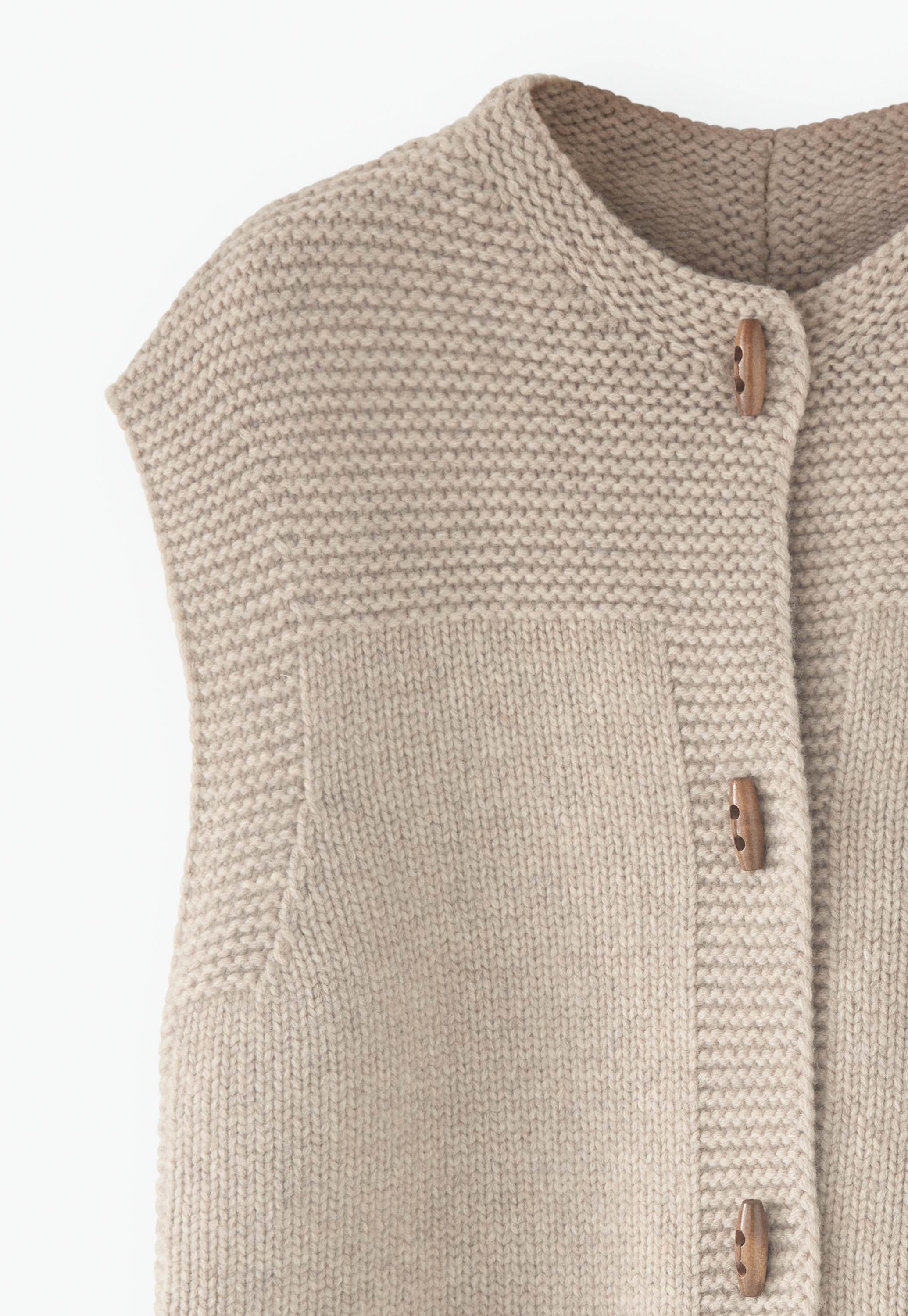 Na.e Handmade Wool Gilet トープ Handmade Wool Gilet_charcoal | Na.e