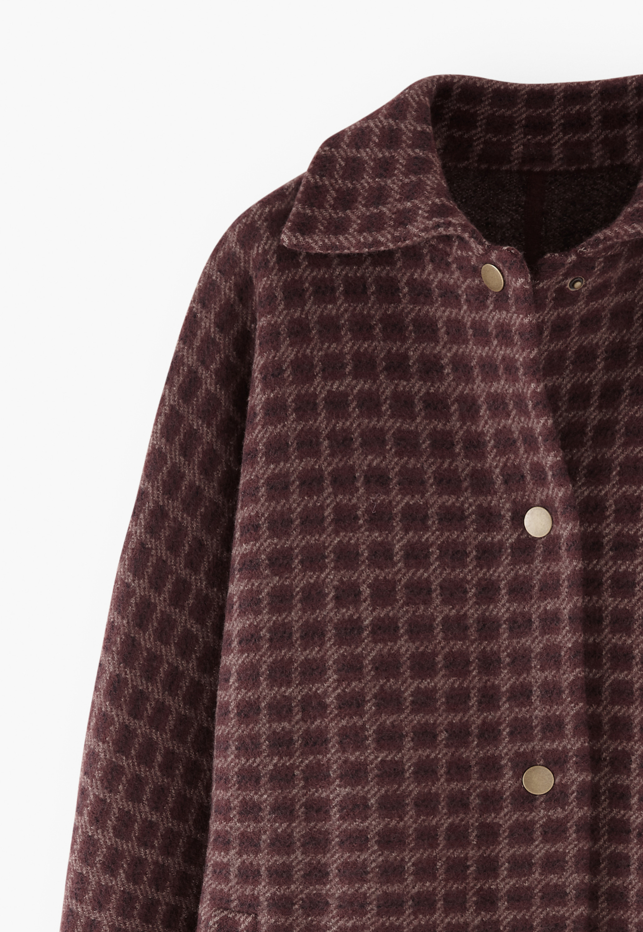 Wrap London - Boiled wool checked jacket