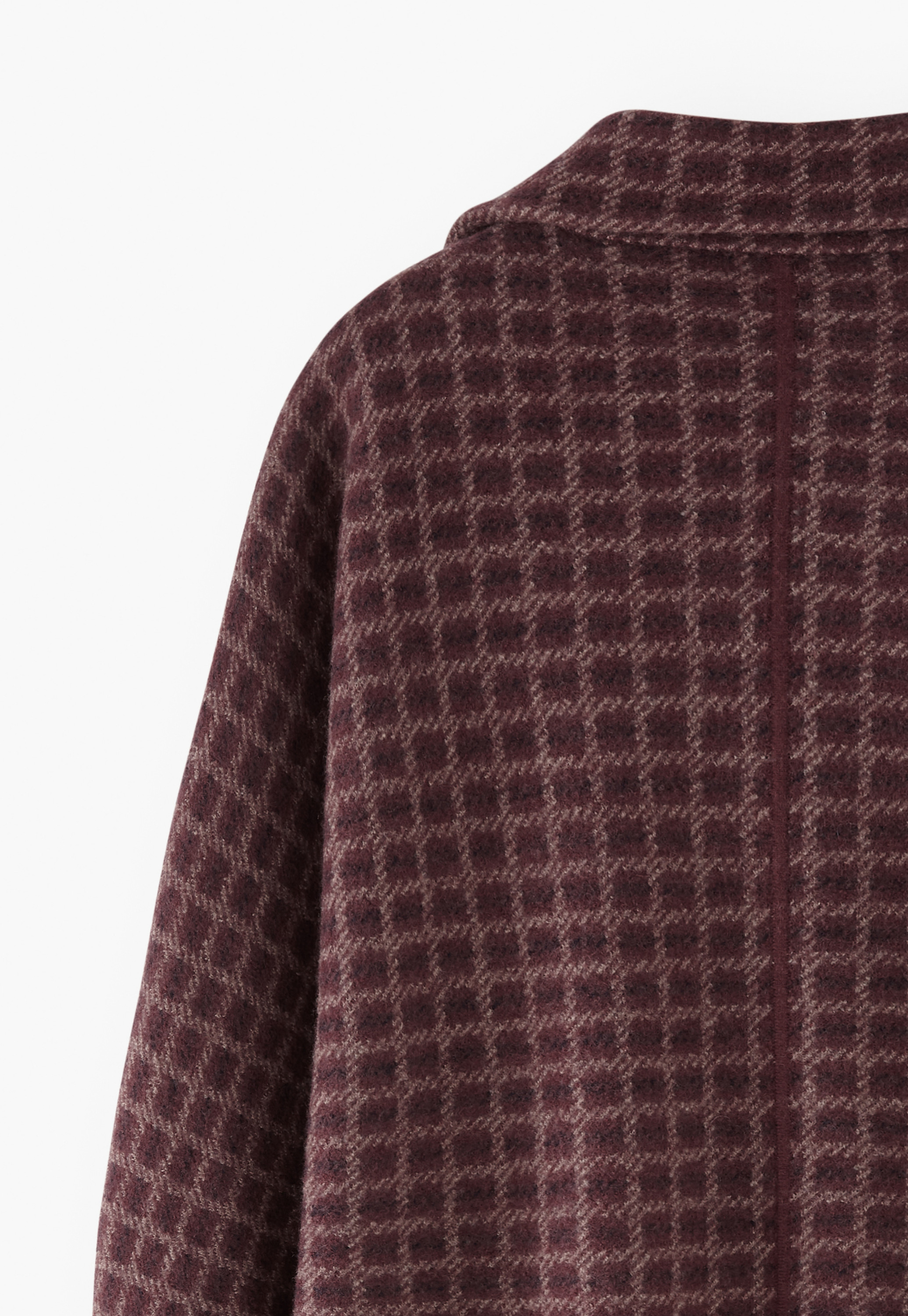 GREED - Boa check sweater jacketブラウン GREED - Boa check sweater jacketブラウンの通販 by mst shop