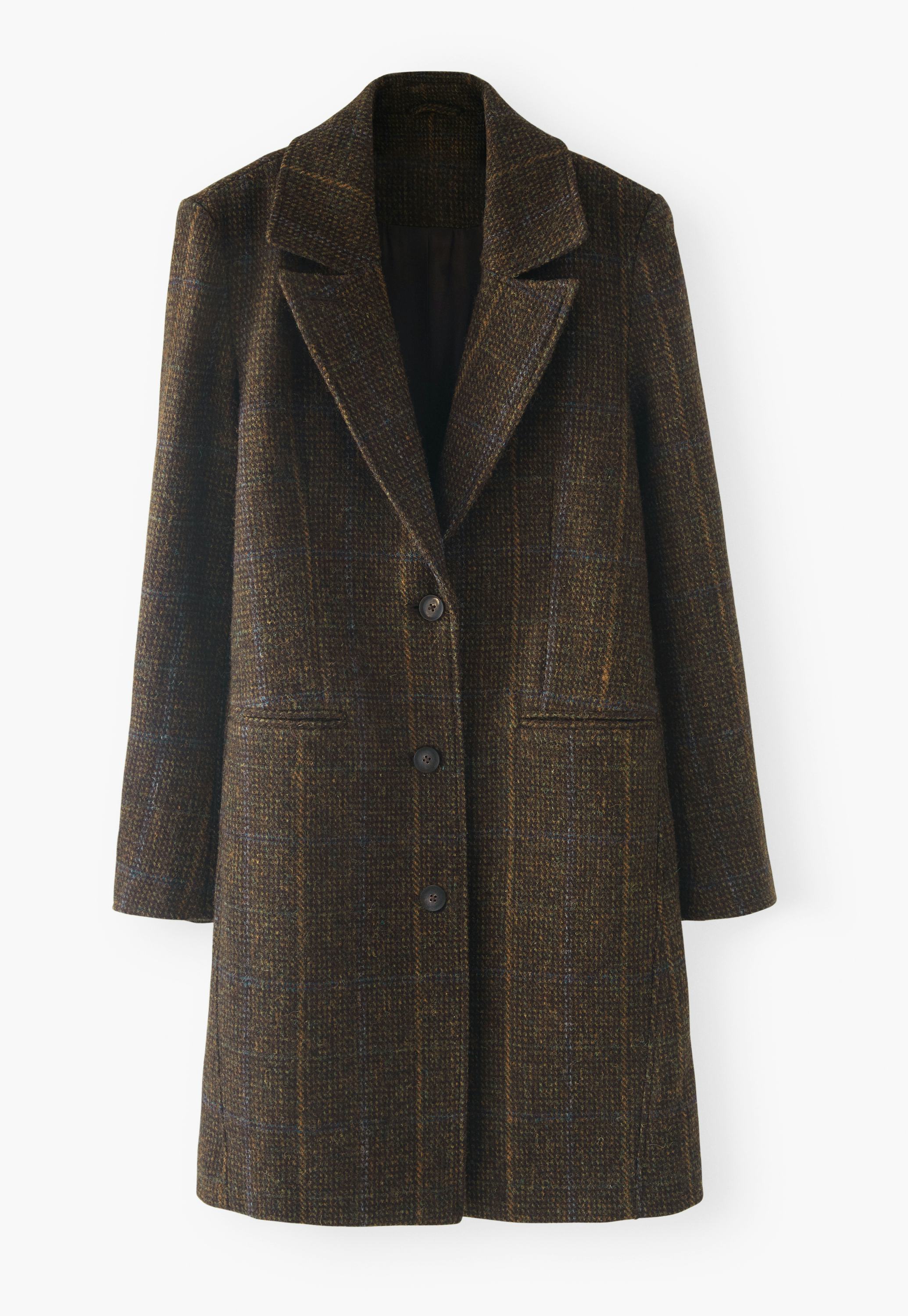 Wrap London Harris tweed wool coat - Main Image