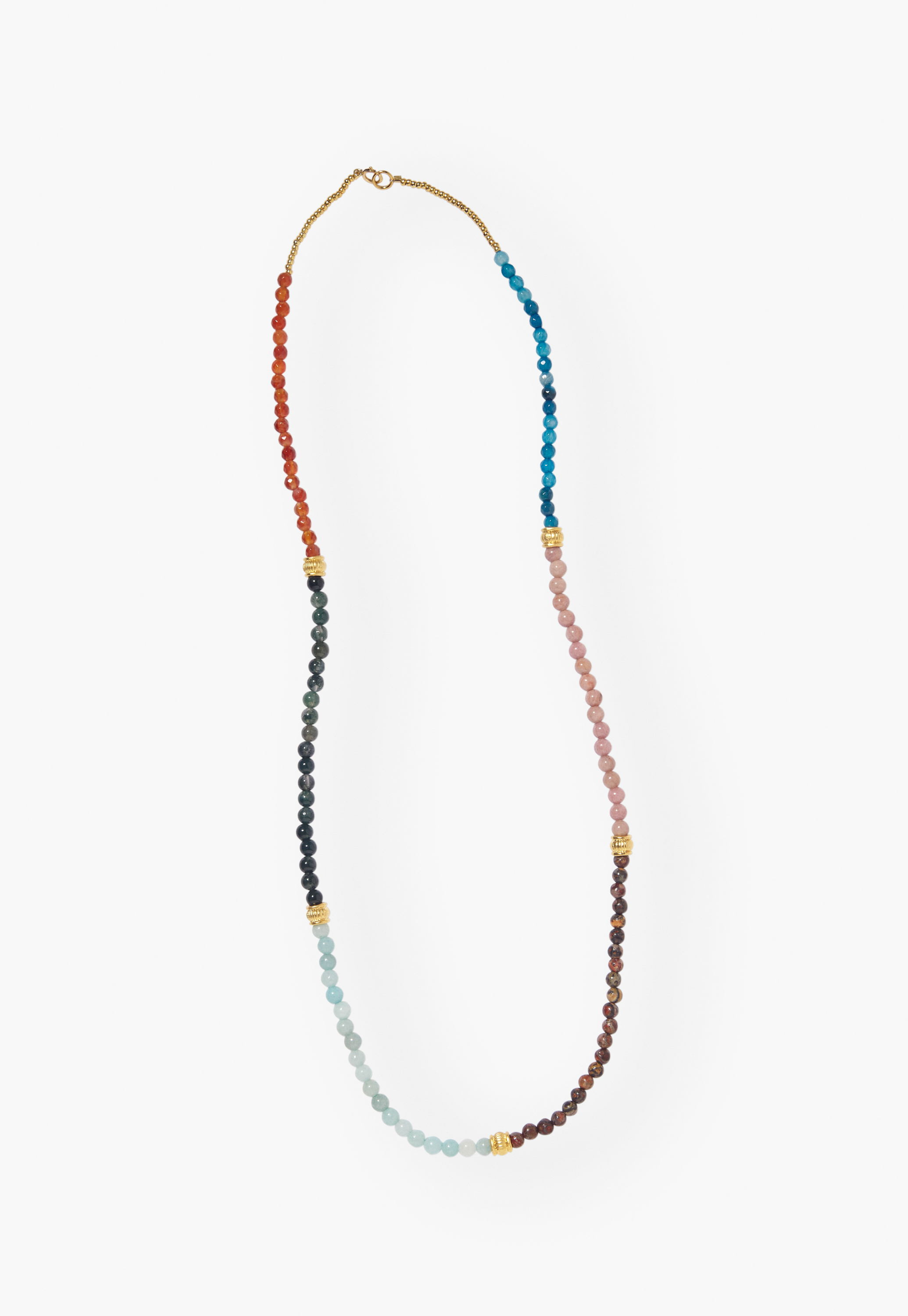 送料税込【CRAFTD London】Stone Beaded Necklace (2色) 国内発 楽天市場】CRAFTD London ネックレス GREEN GEMSTONE CLOVER