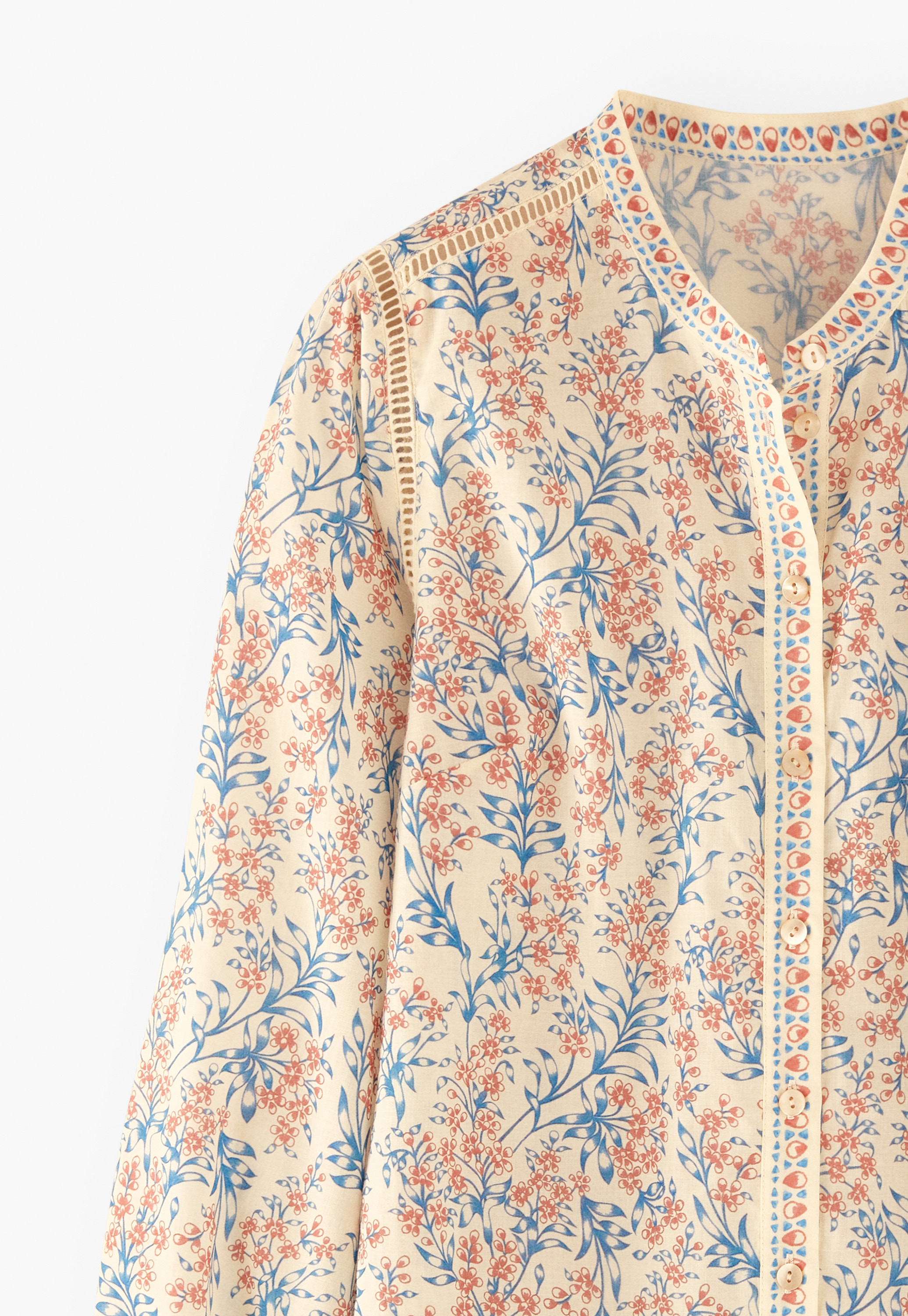 Wrap London - Printed cotton blouse