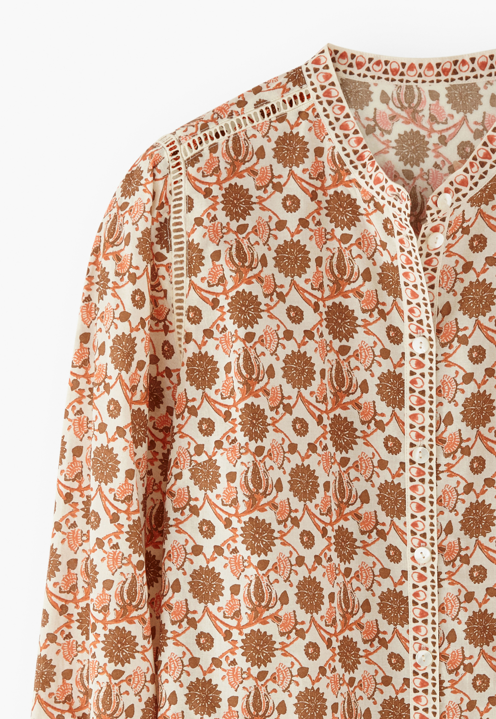 Wrap London - Printed cotton blouse