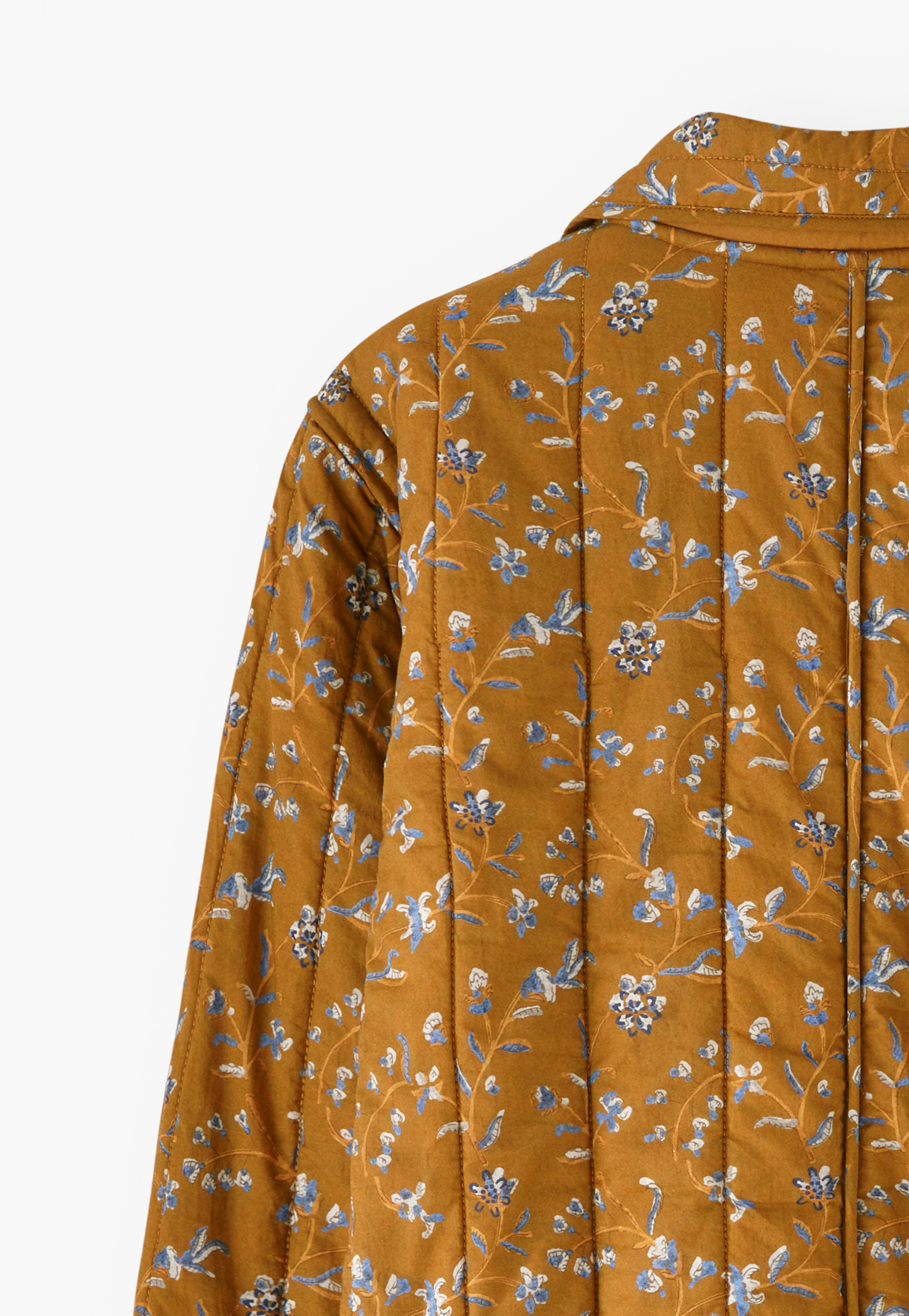 Wrap London - Printed cotton quilted jacket