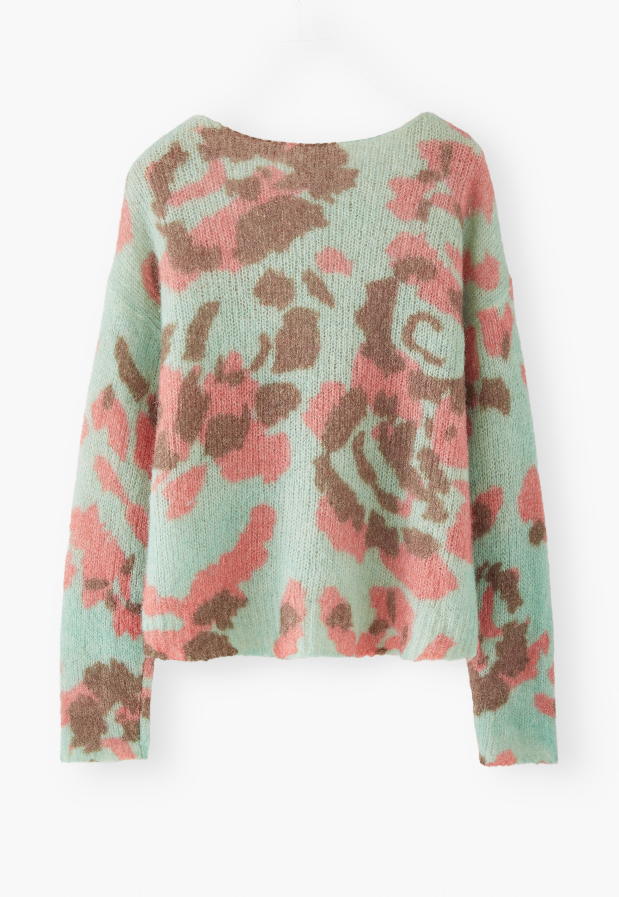 Wrap London - Printed alpaca-blend sweater