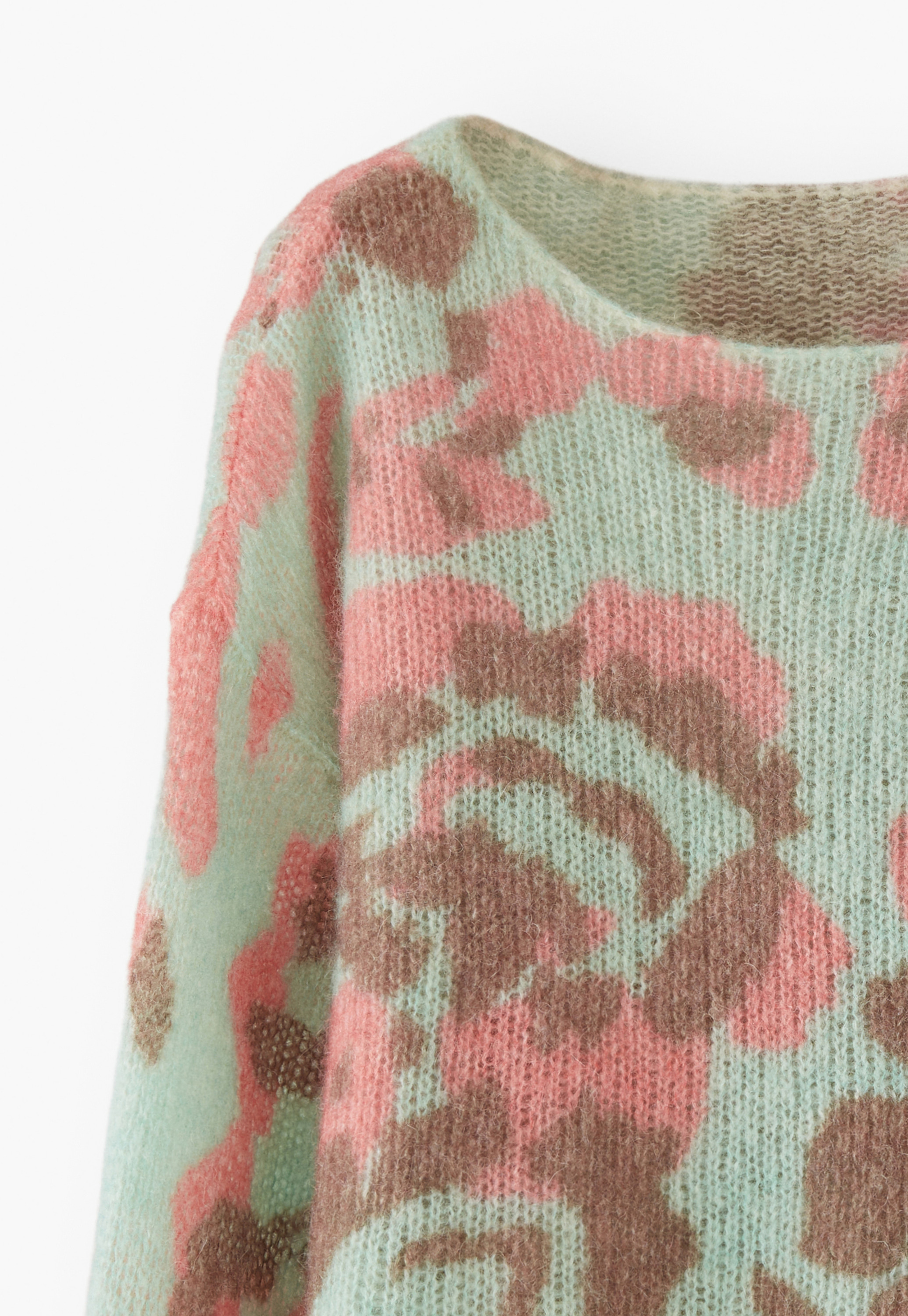 Wrap London - Printed alpaca blend sweater