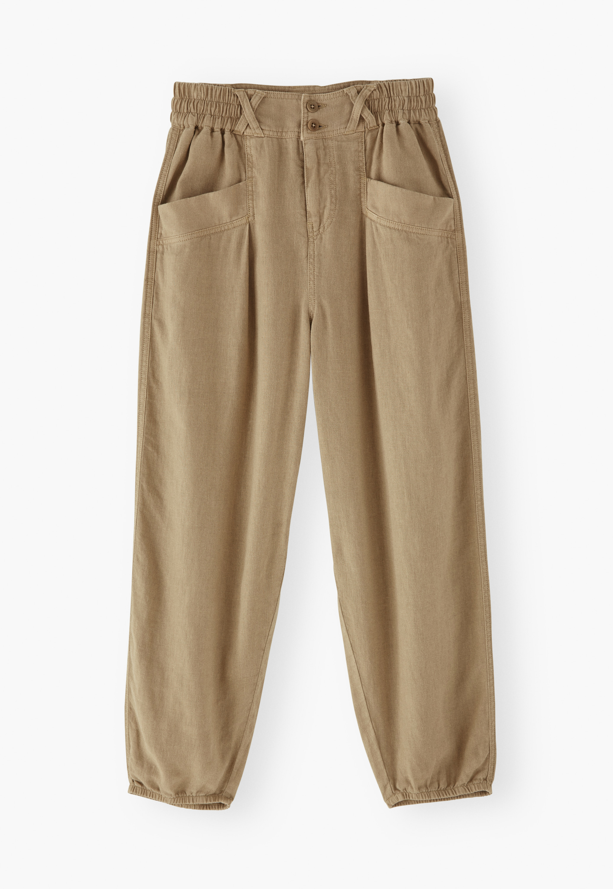 【COLOR iN ID】Balloon Summer Over Pants Wrap London - Linen balloon trousers