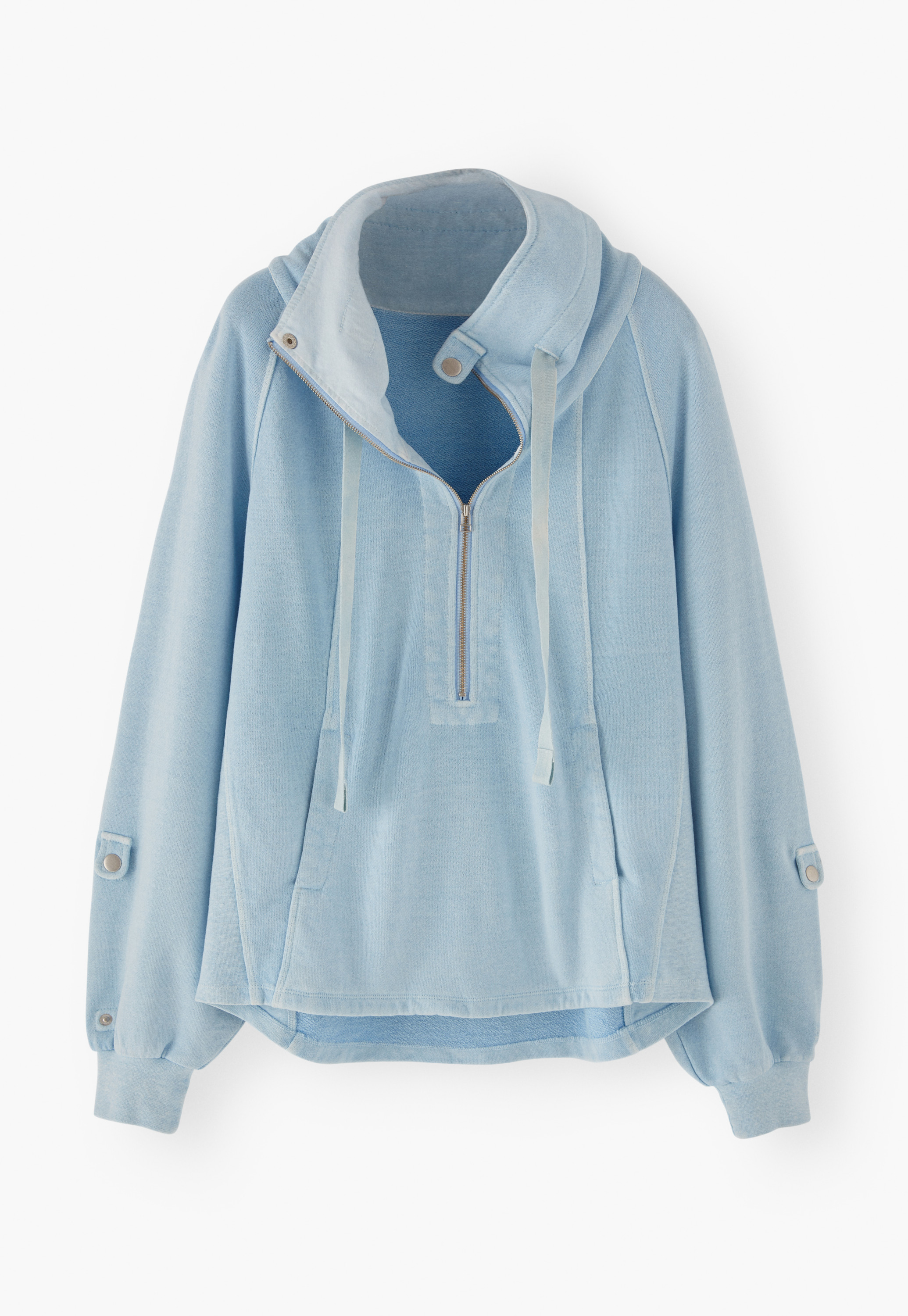 PE/COTTON ZIPPED HOODIE Hilcrhyme着用モデル Zendaya Crop Zip Hoodie – L E S T I E N