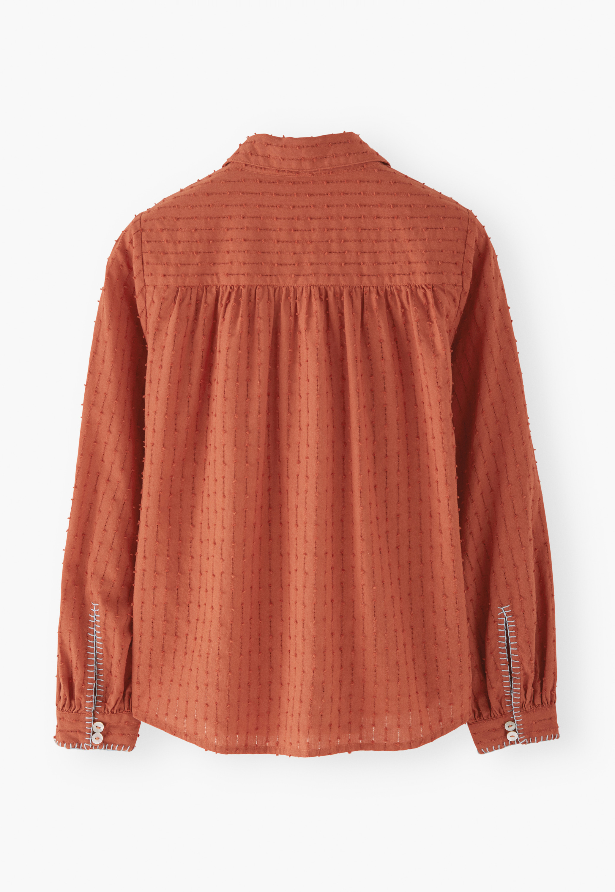 Wrap London - Cotton shirring-detail shirt