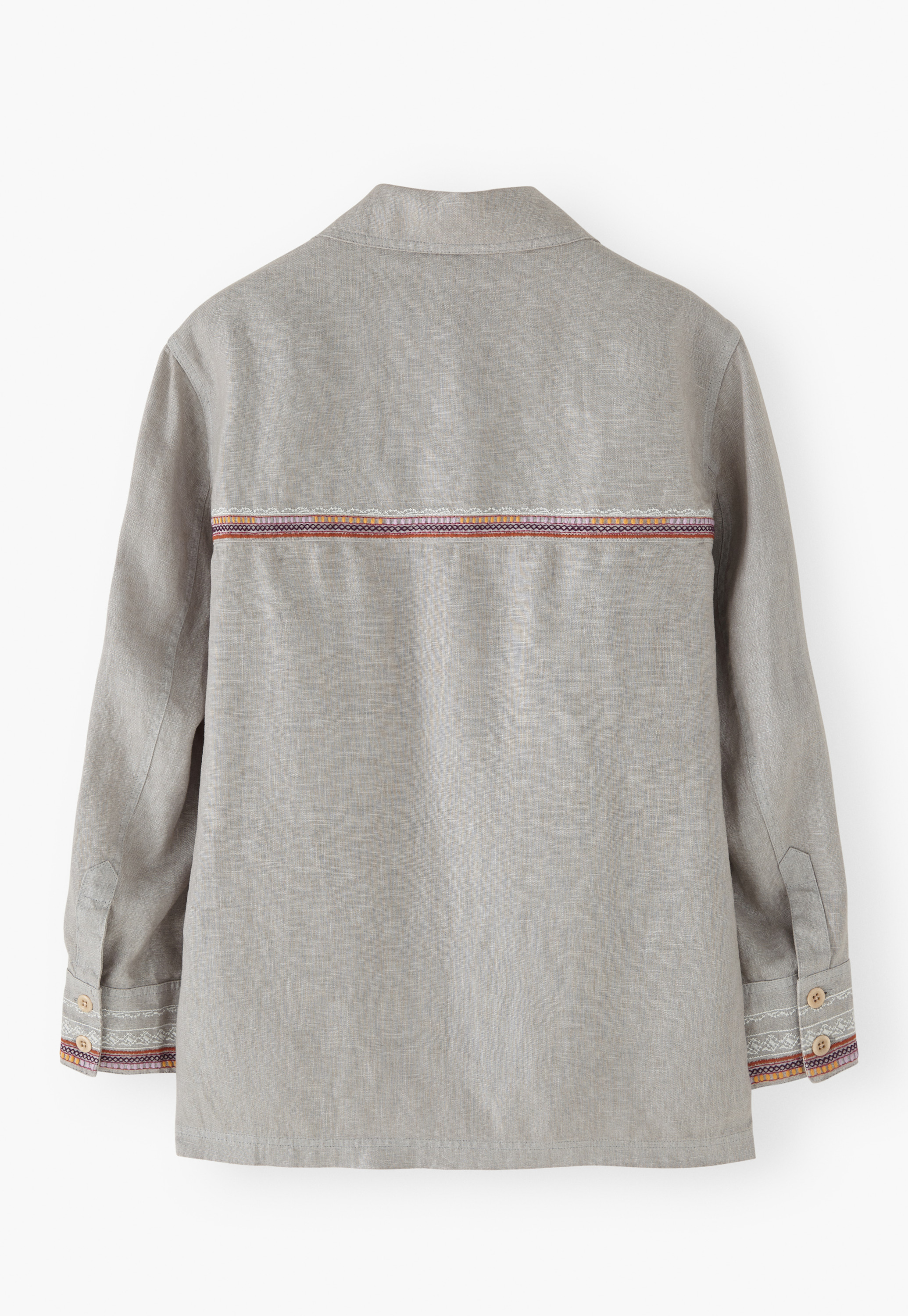 Wrap London - Embroidered linen jacket