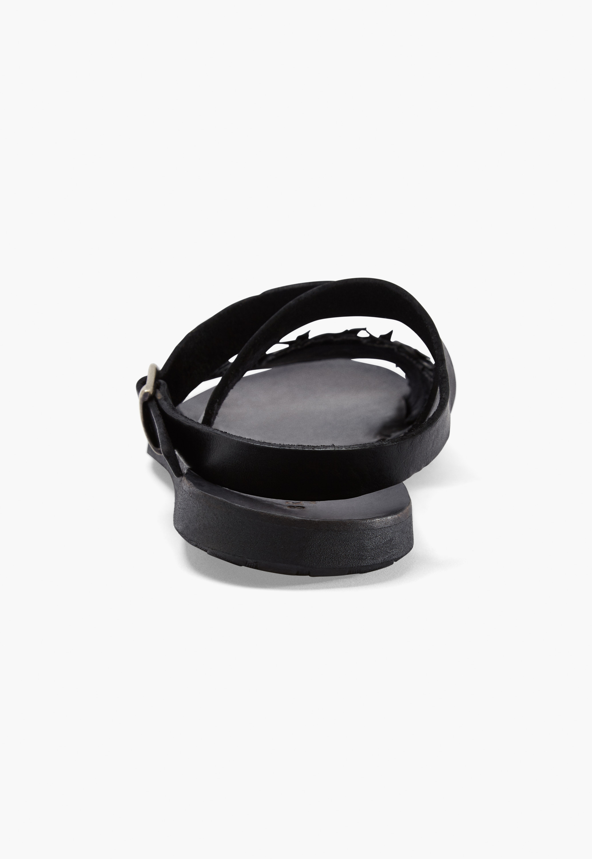 パンプス Abelia Sandals - Rouje - Leather - Black Black leather slingbacks | Rouje