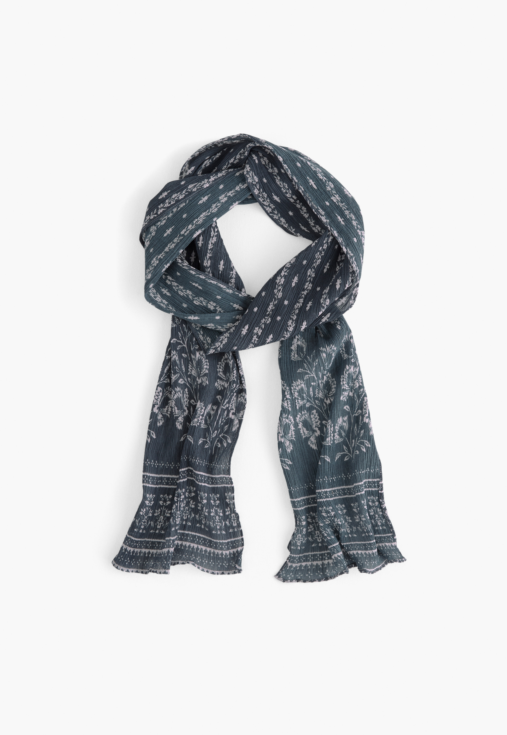 Wrap London - Printed silk & cotton scarf