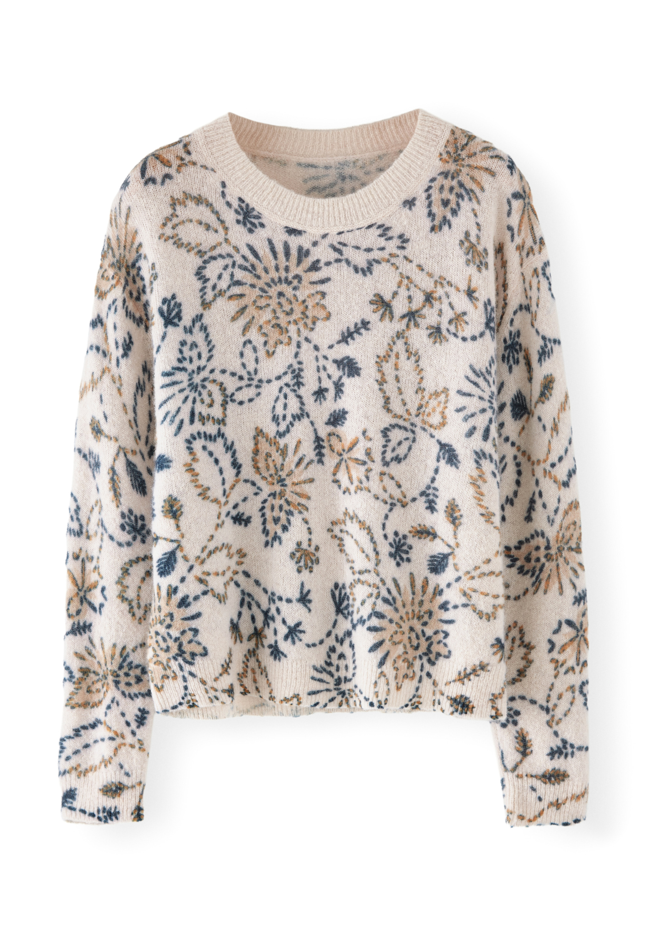 echeveria alpaca wool trip jkt navy サイズ2 Wrap London - Alpaca-blend printed sweater