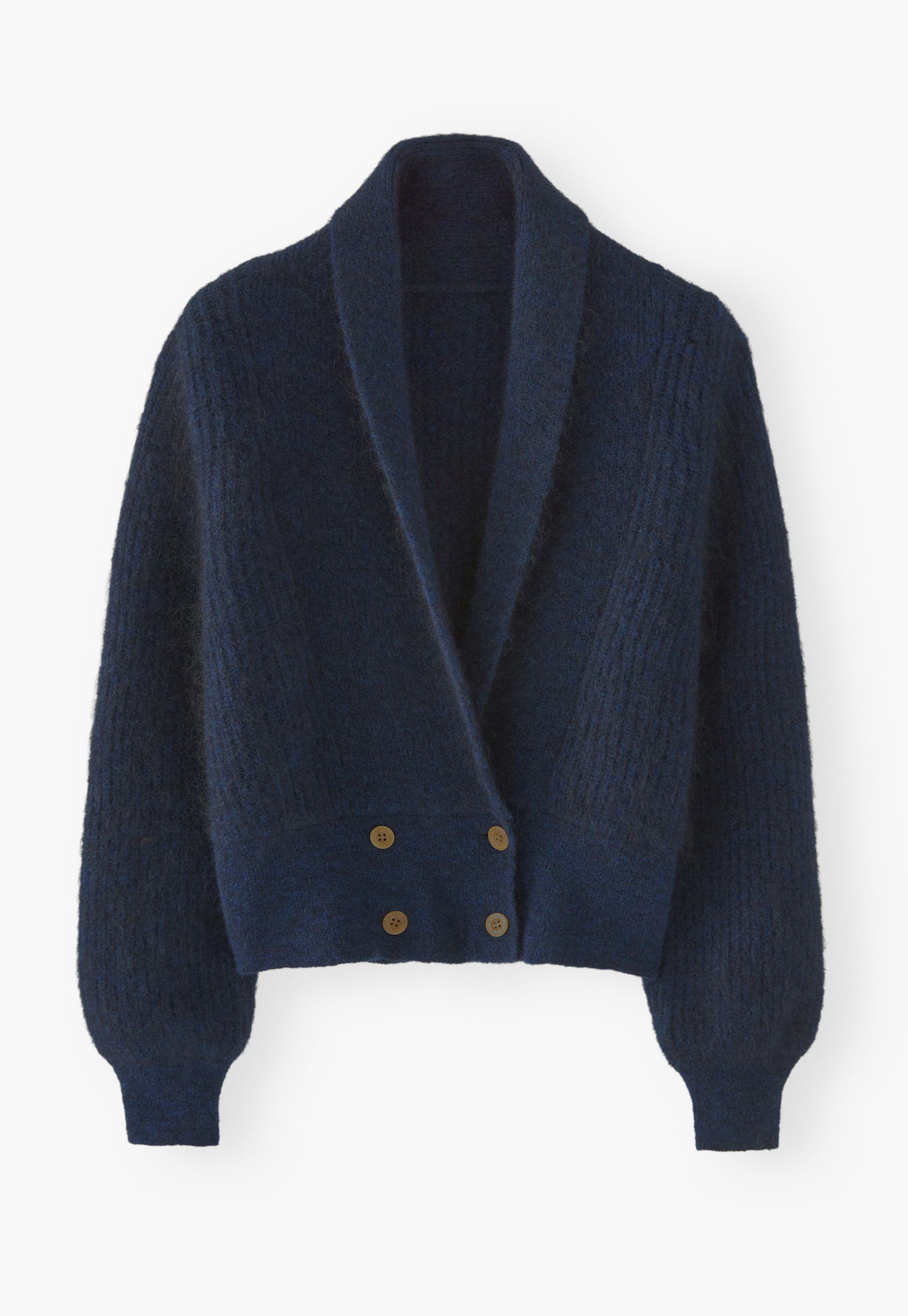 Wrap London - Mohair shawl-collar cardigan