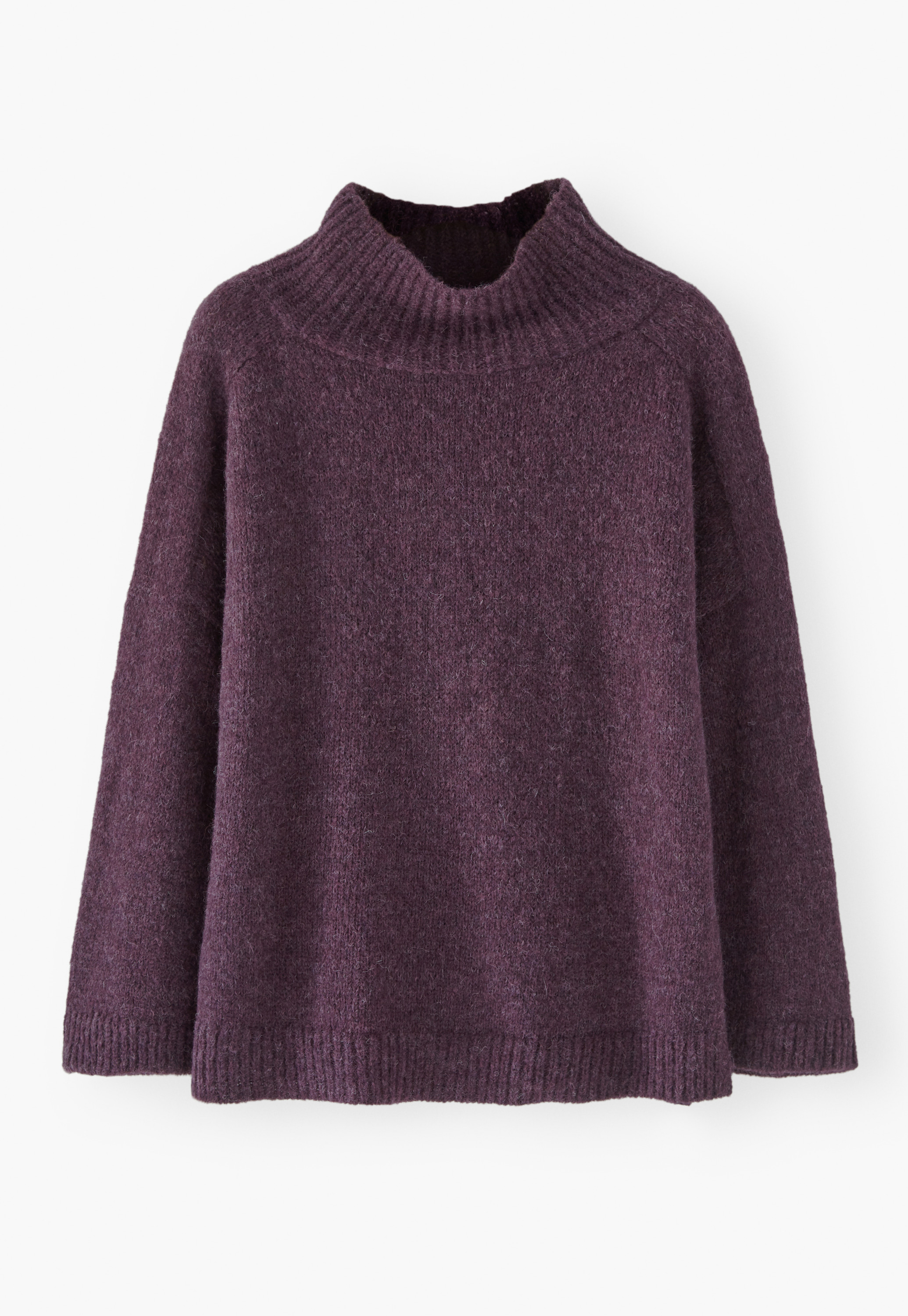 トップス HYKE WOOL RIBBED SWEATER TOP WITH FRINGE CE707_BK0001_m