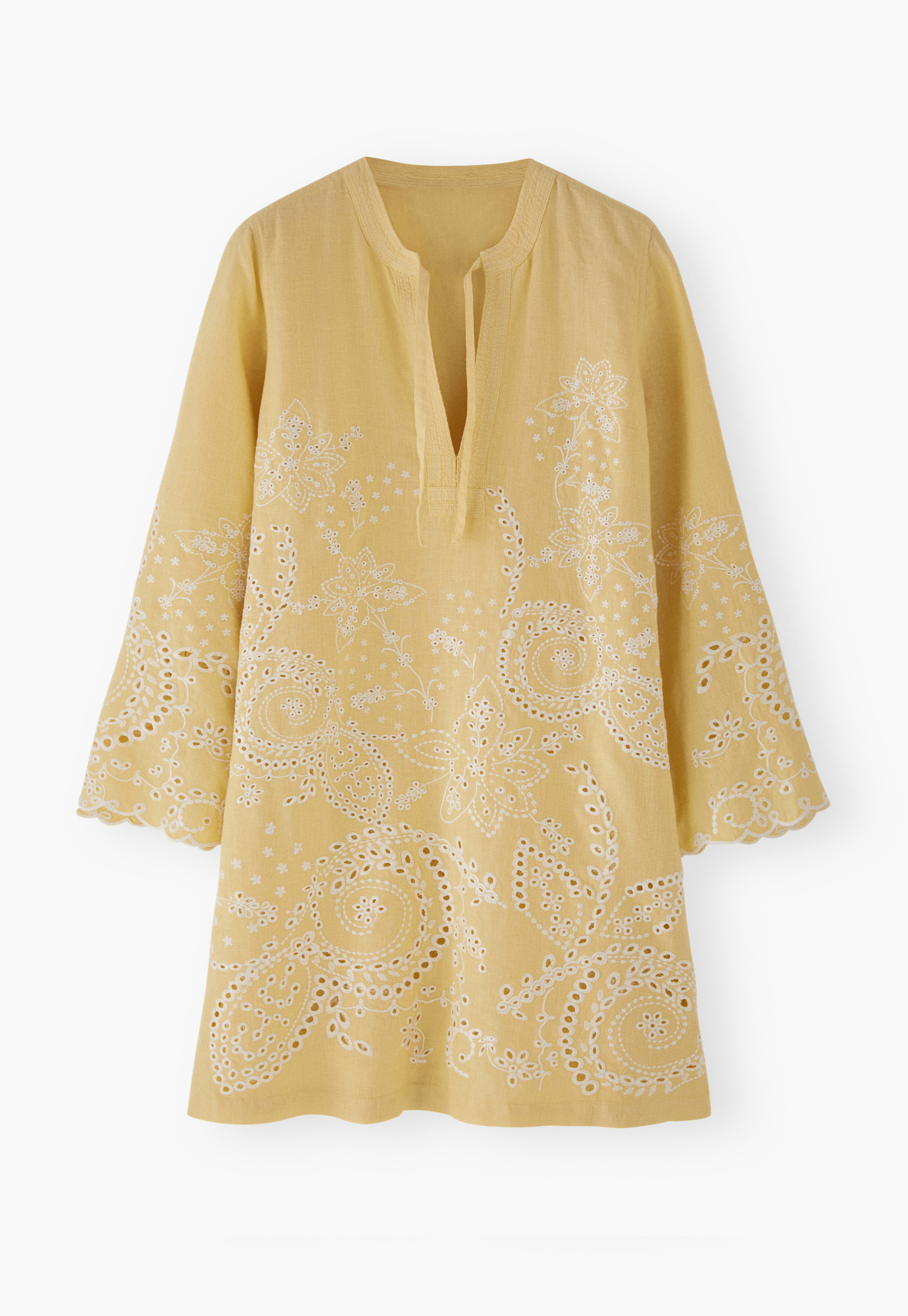Wrap London - Cutwork linen dress