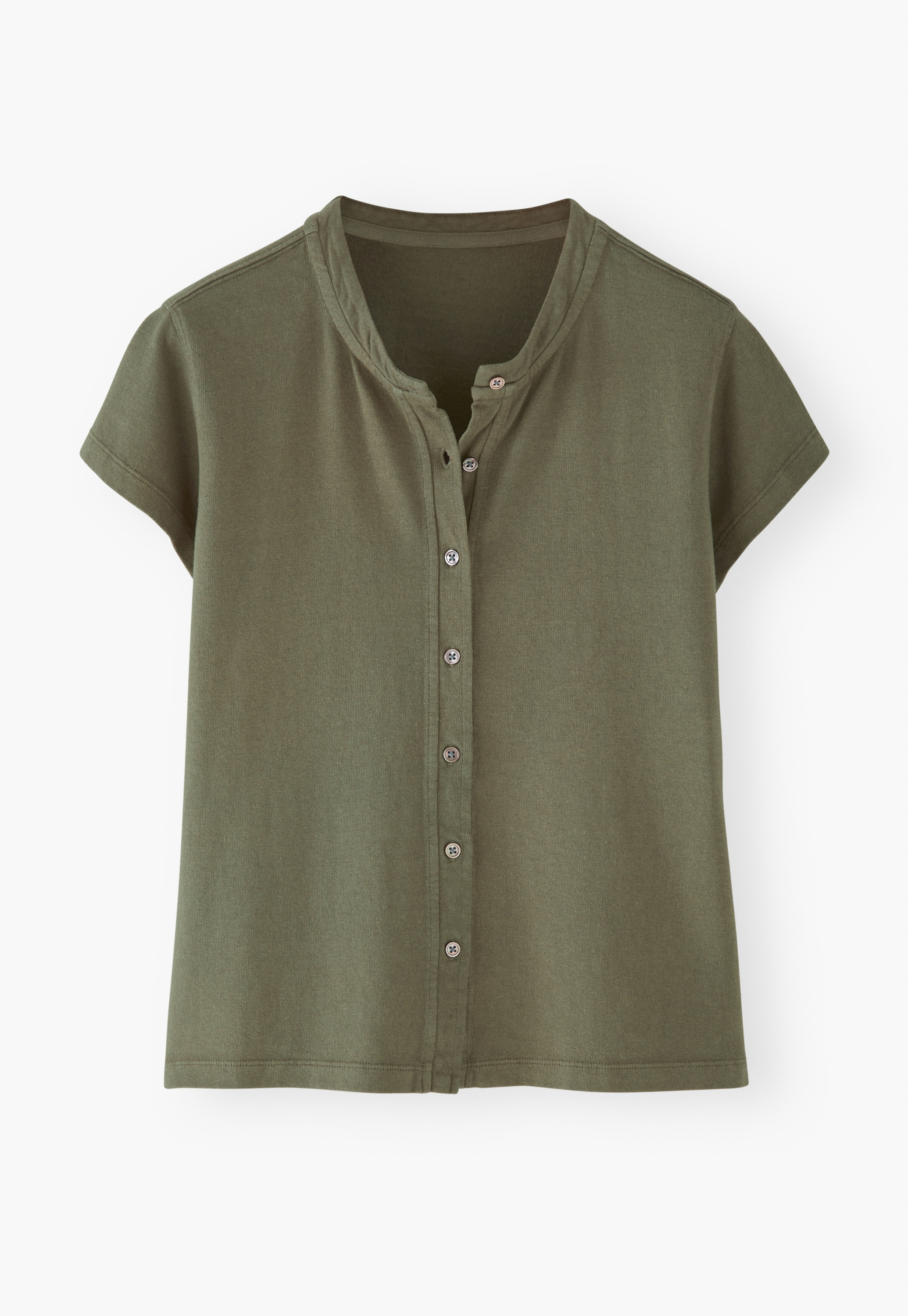Wrap London - Button-through hemp & organic cotton top