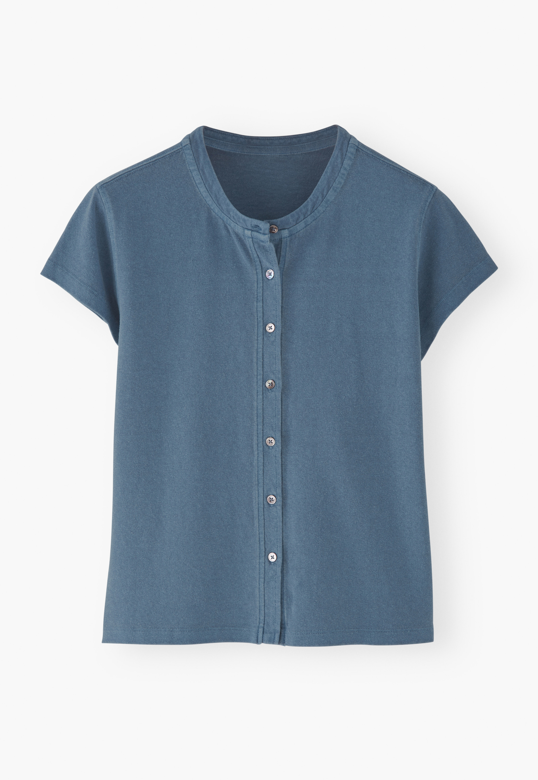 Wrap London - Button-through hemp & organic cotton top