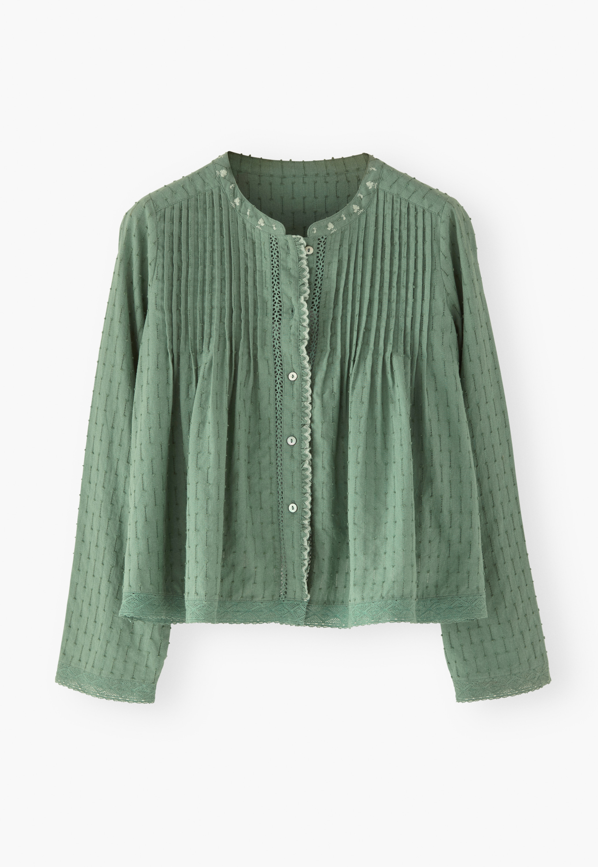 Wrap London - Smocked cotton blouse