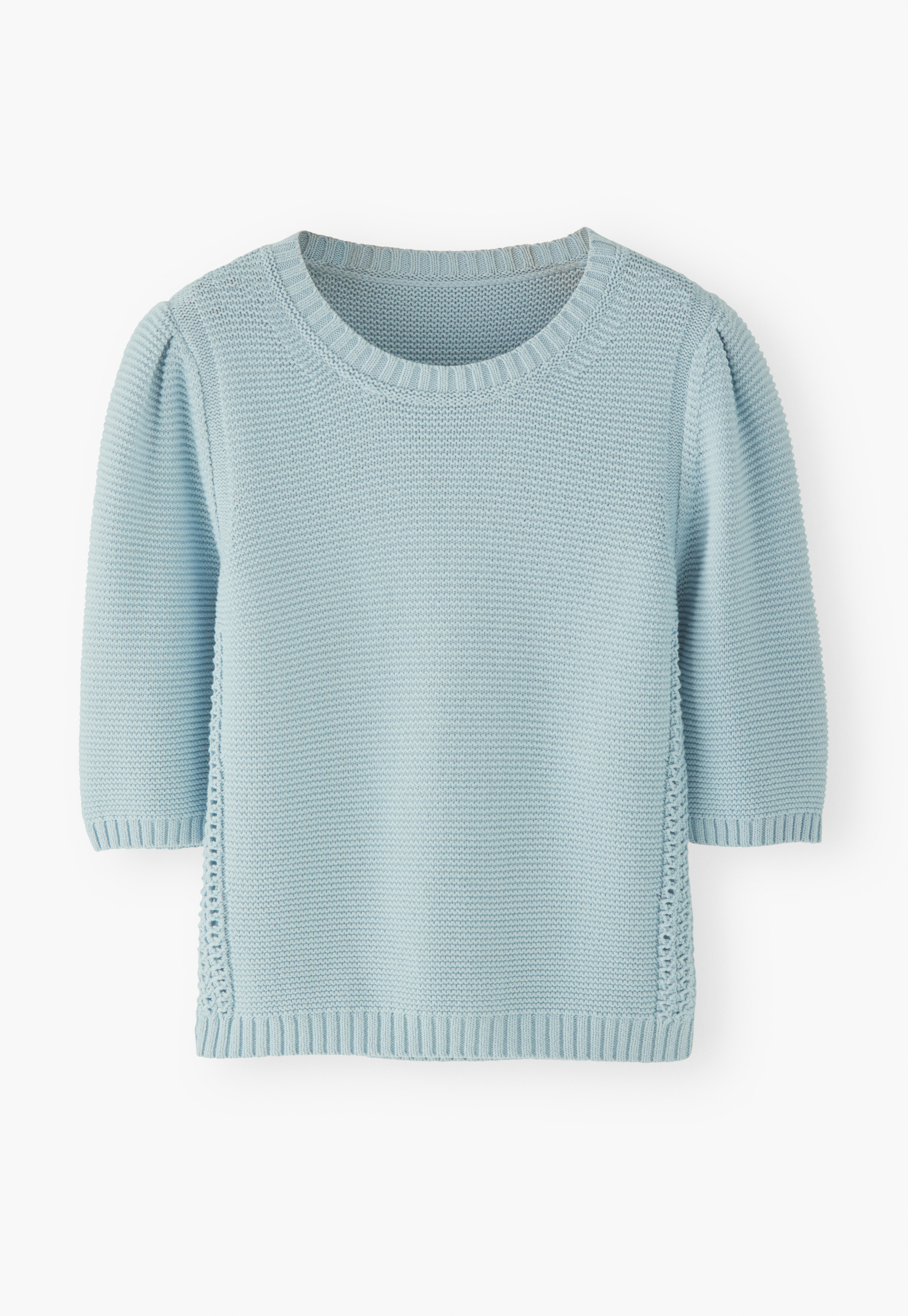 Wrap London - Cotton short-sleeve garter sweater