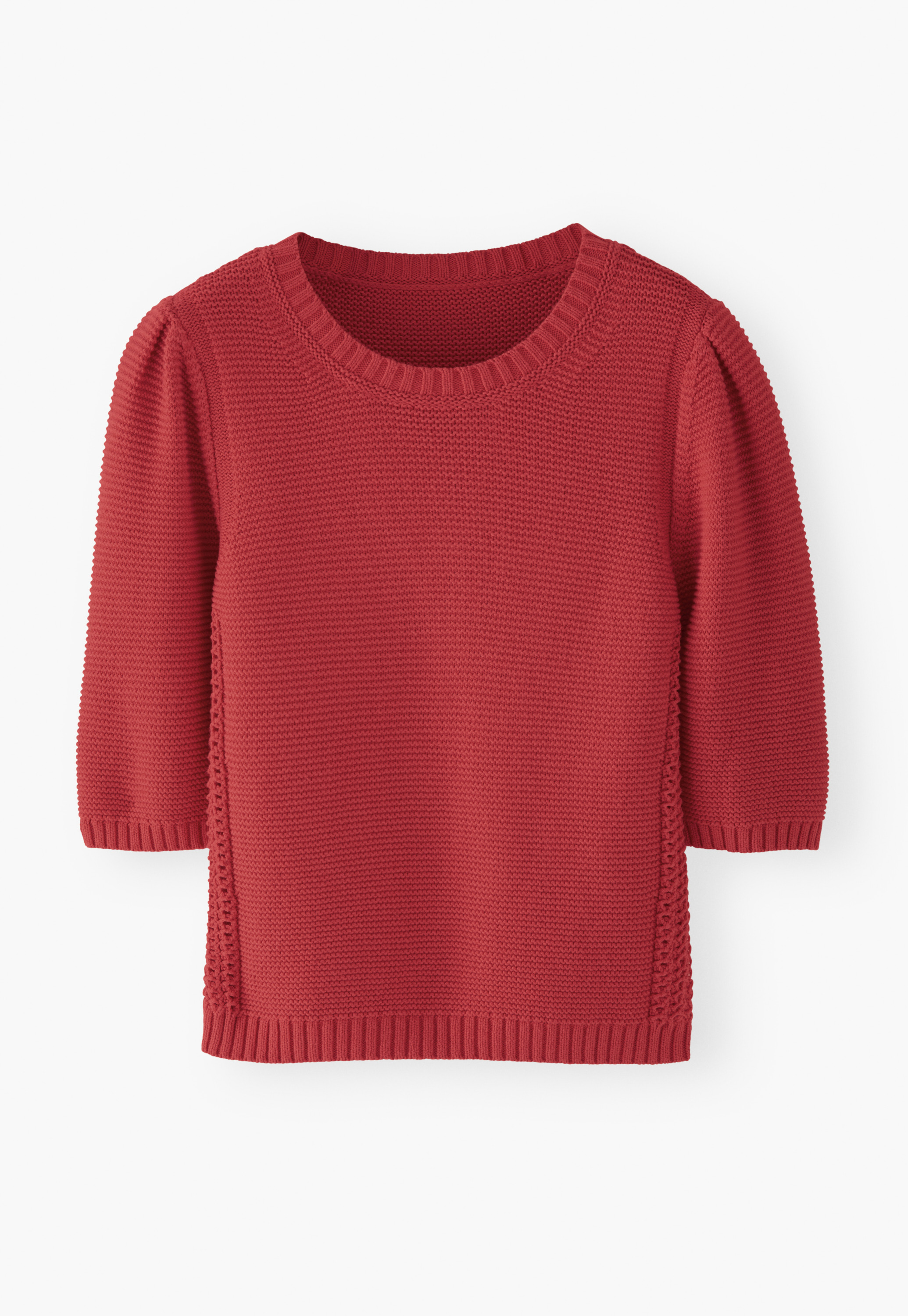 Wrap London - Cotton short-sleeve garter sweater