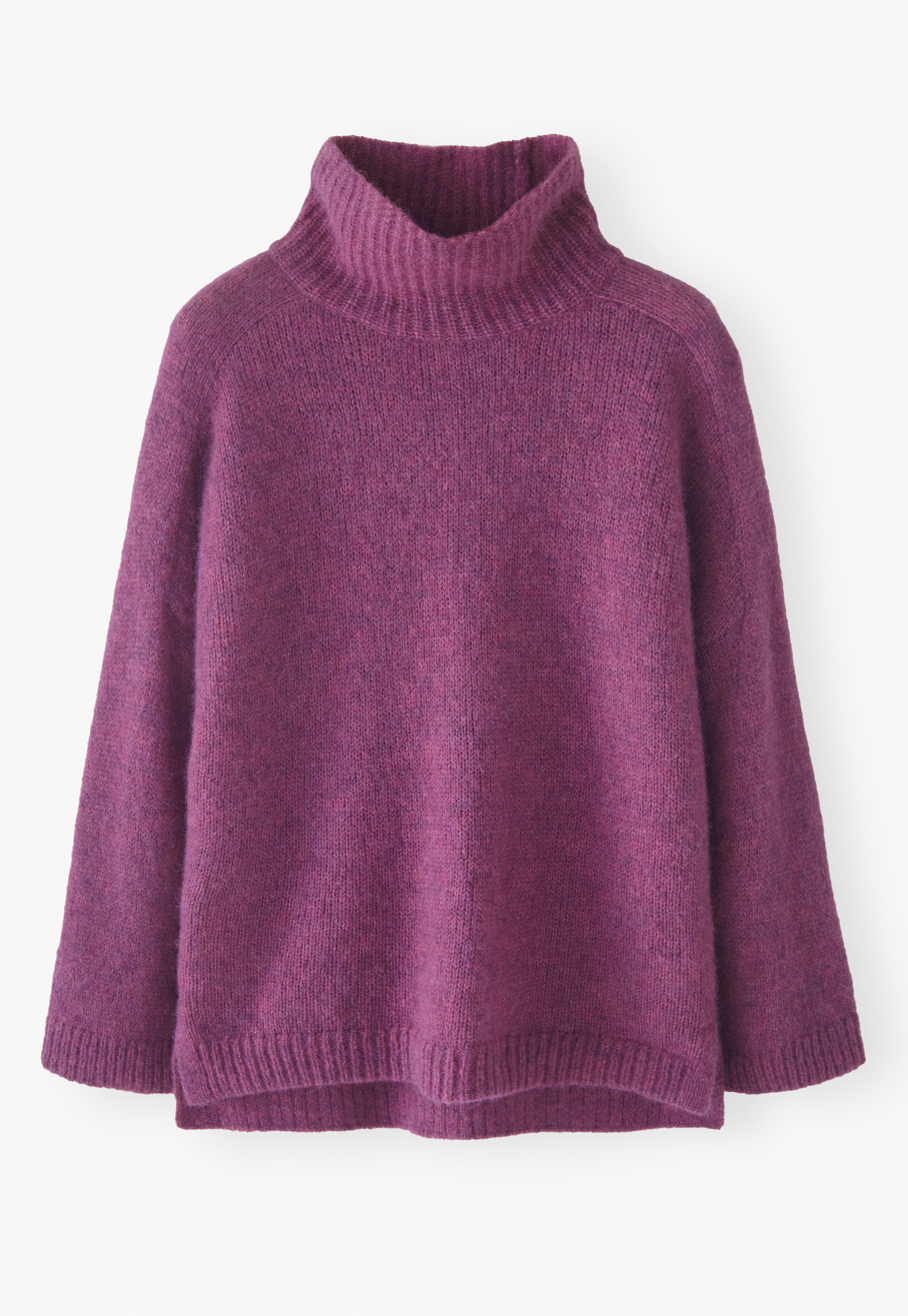 DOEN Purple Mock newest Neck Baby Alplaca Sweater