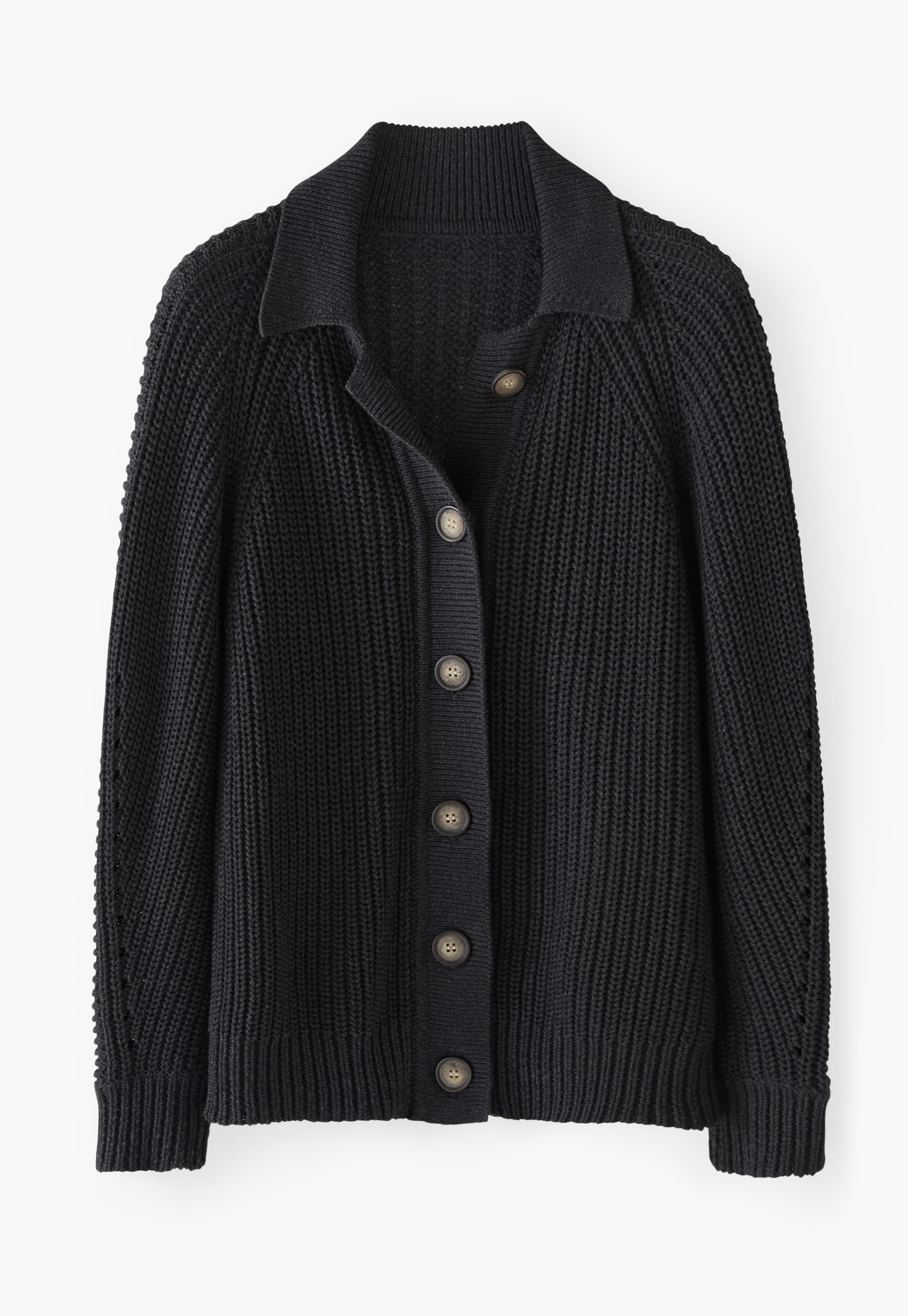Wrap London - Rib-stitch cotton cardigan