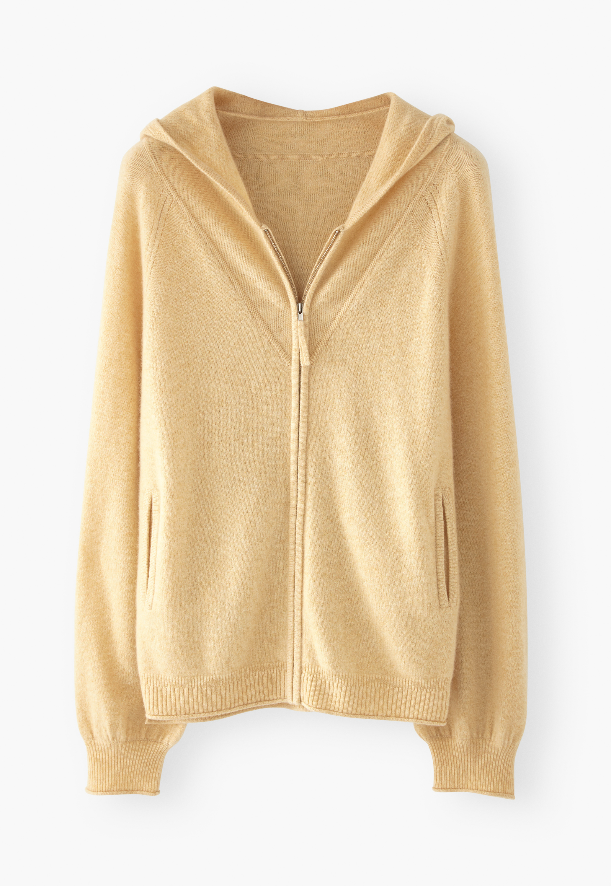 zip front cashmere sweater