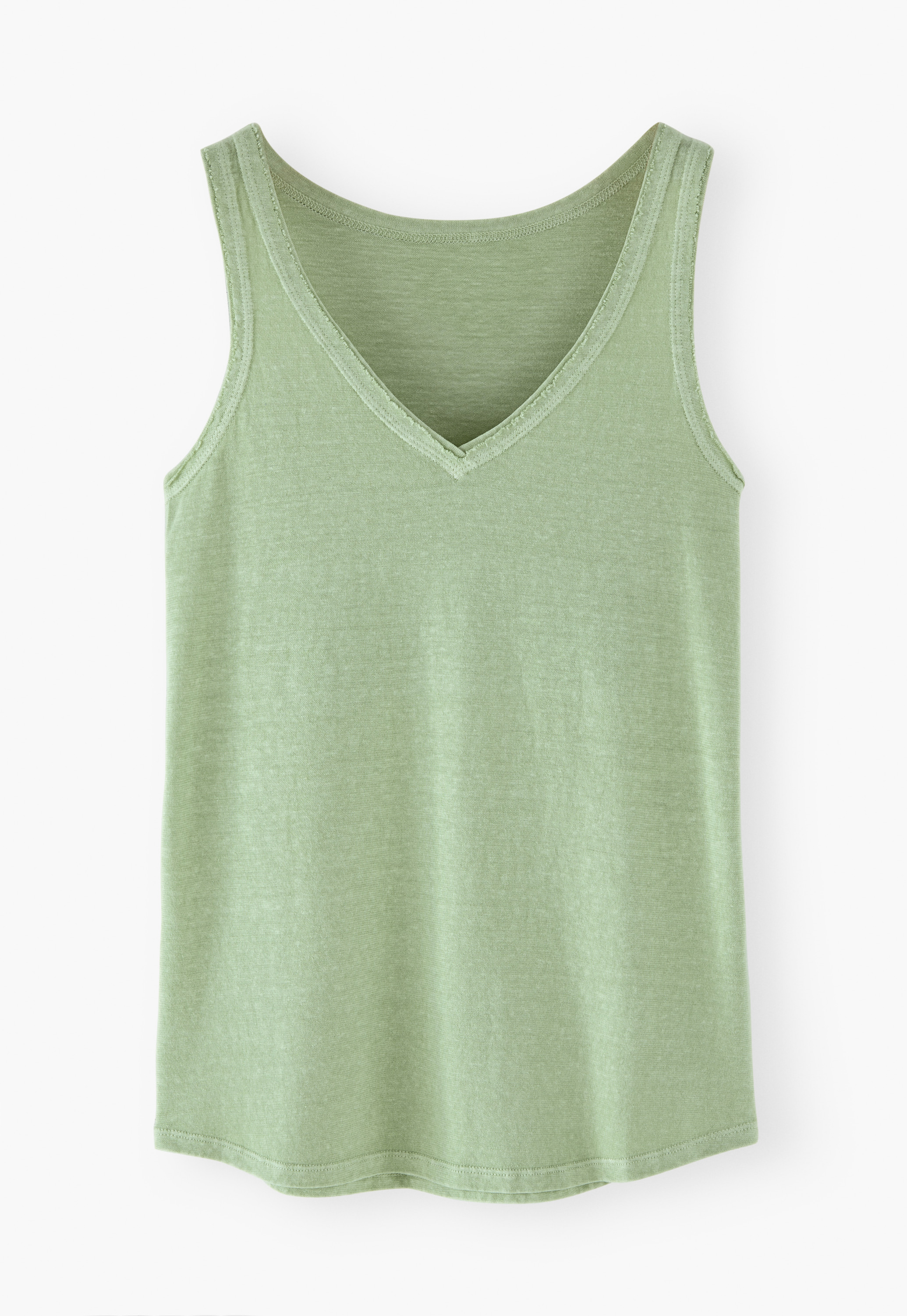 Wrap London - Hemp & organic cotton v-neck jersey vest