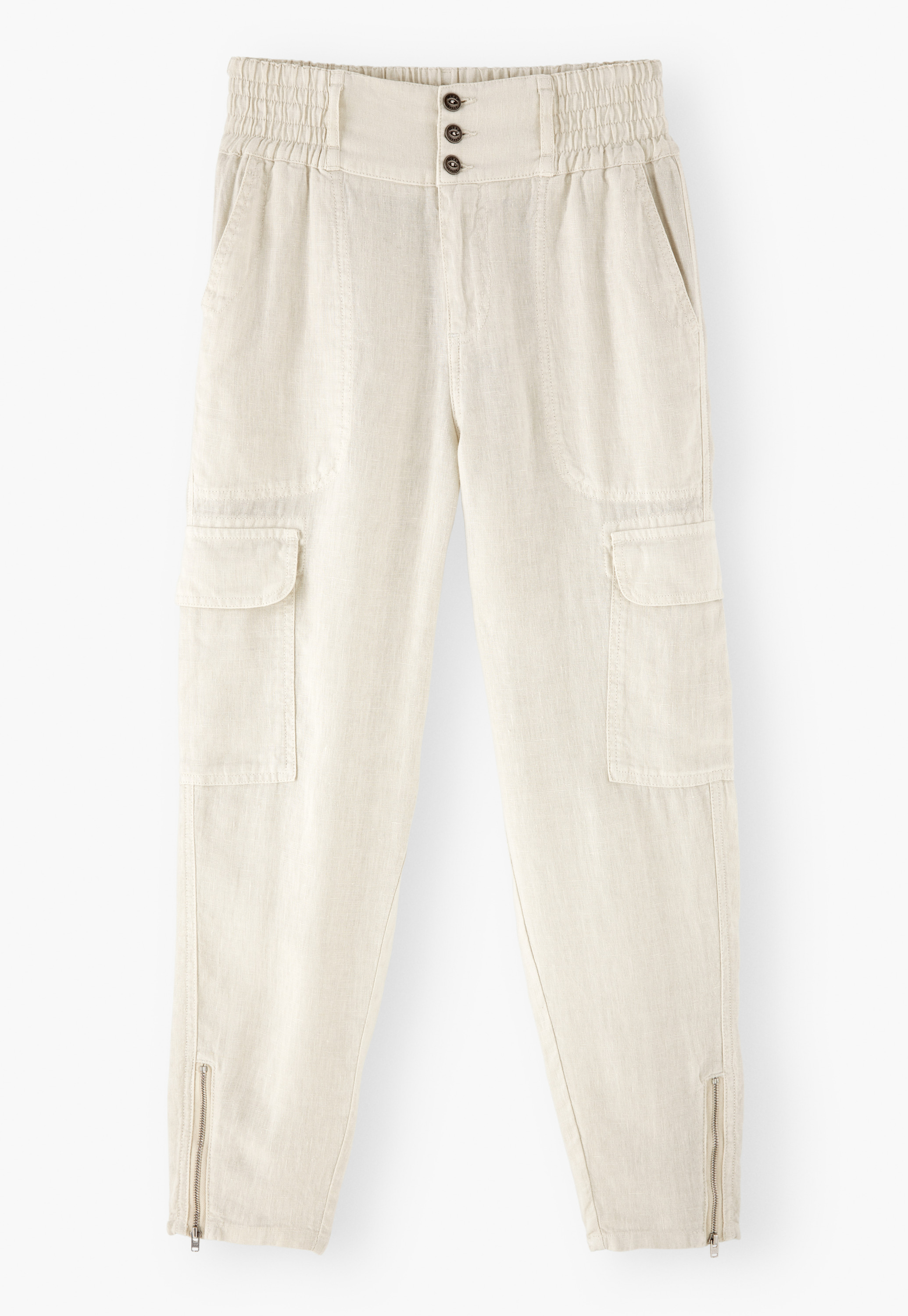 Wrap London - Linen cargo trousers