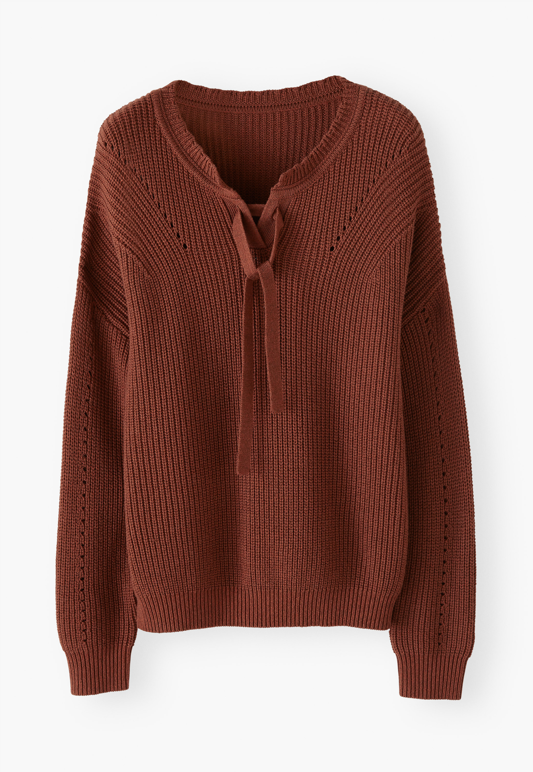 tie neck sweater women's