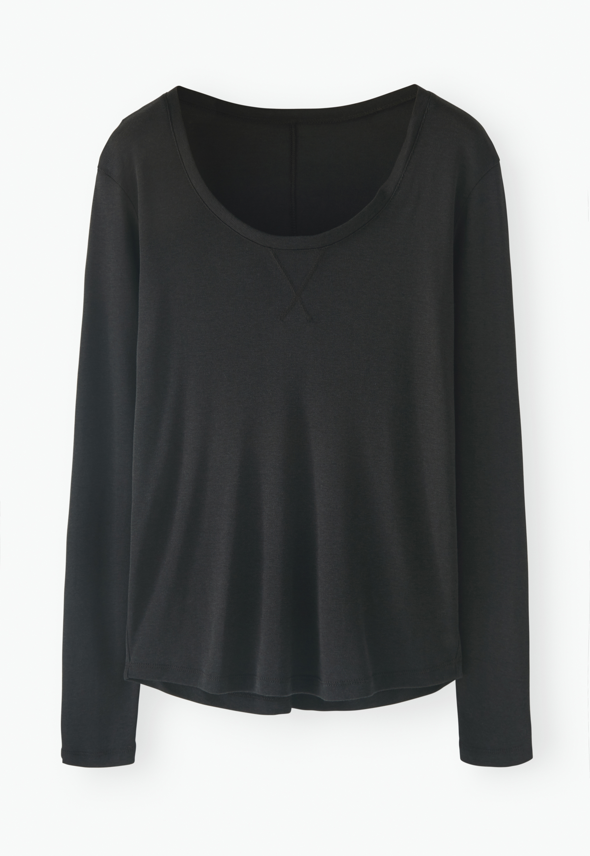 Wrap London - Scoop-neck Tencel & cotton top