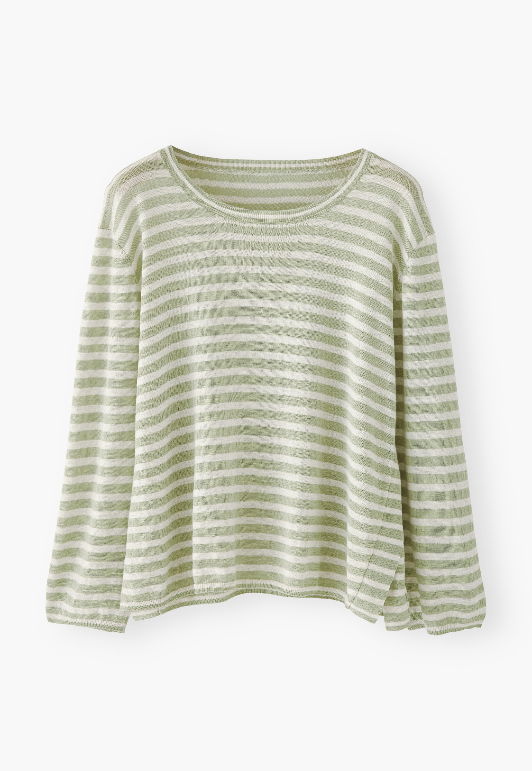 Wrap London - Cotton linen striped sweater