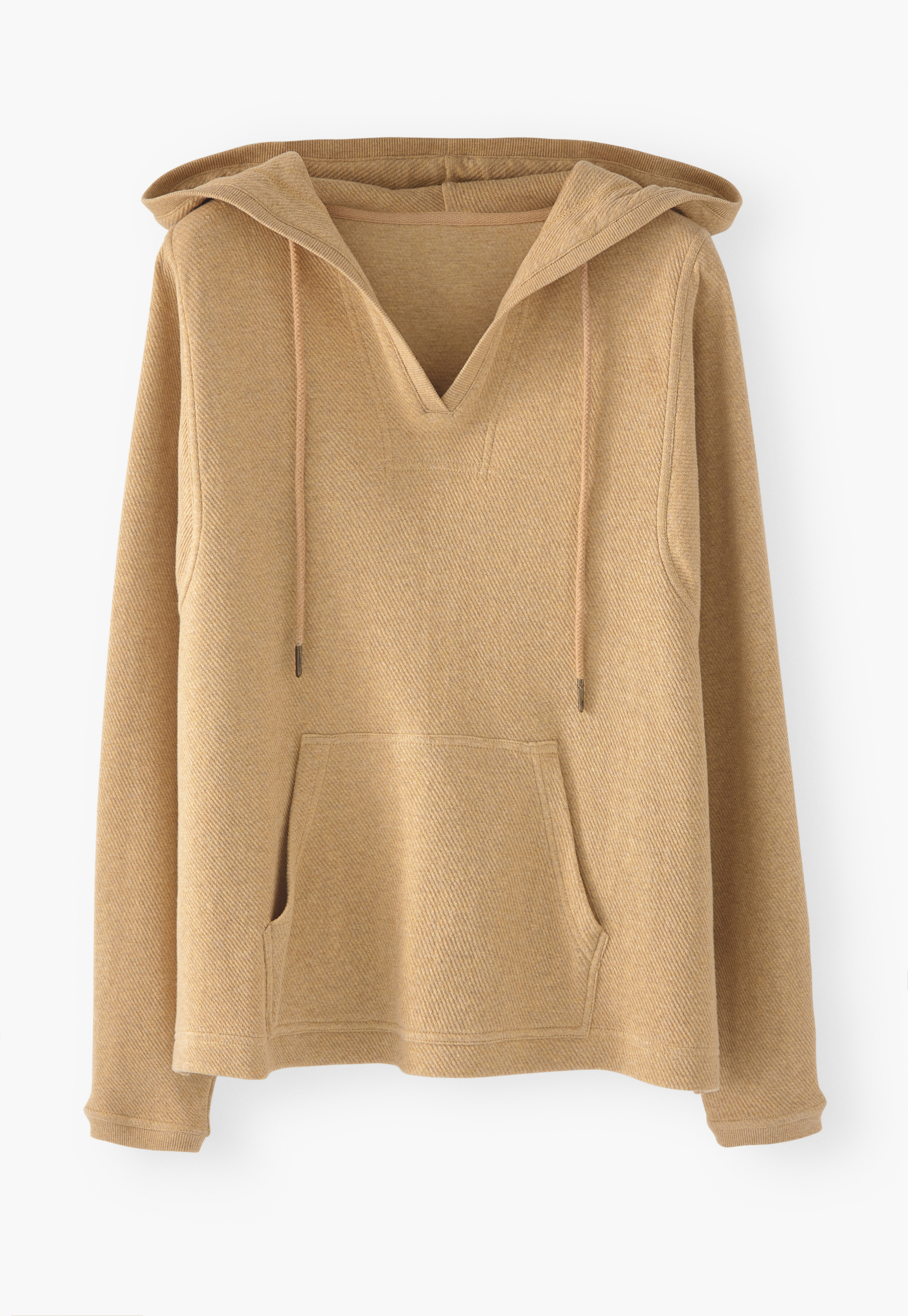 Wrap London - Cotton v-neck hoodie