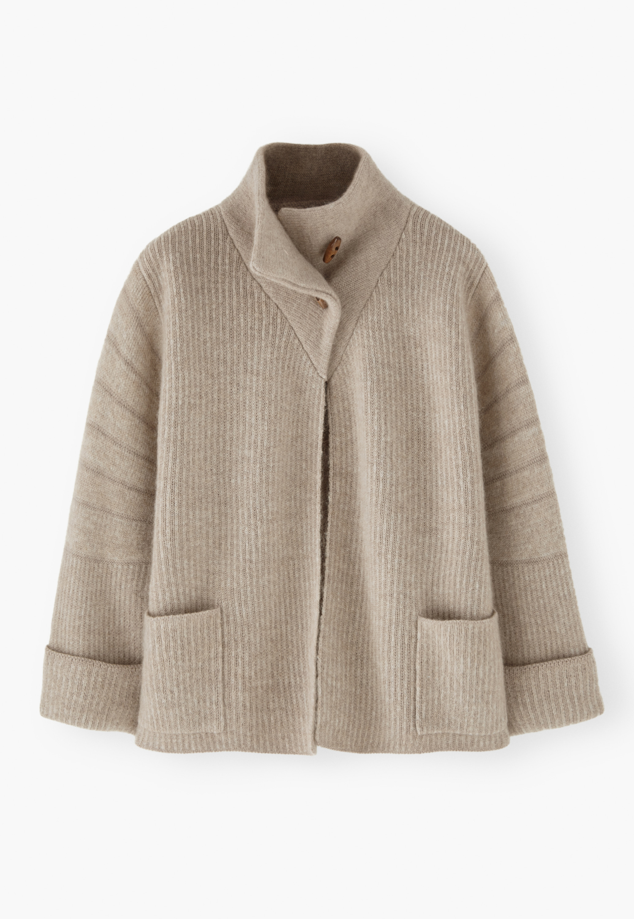 Wrap London Strickjacke aus Wolle-Mohair-Mischung