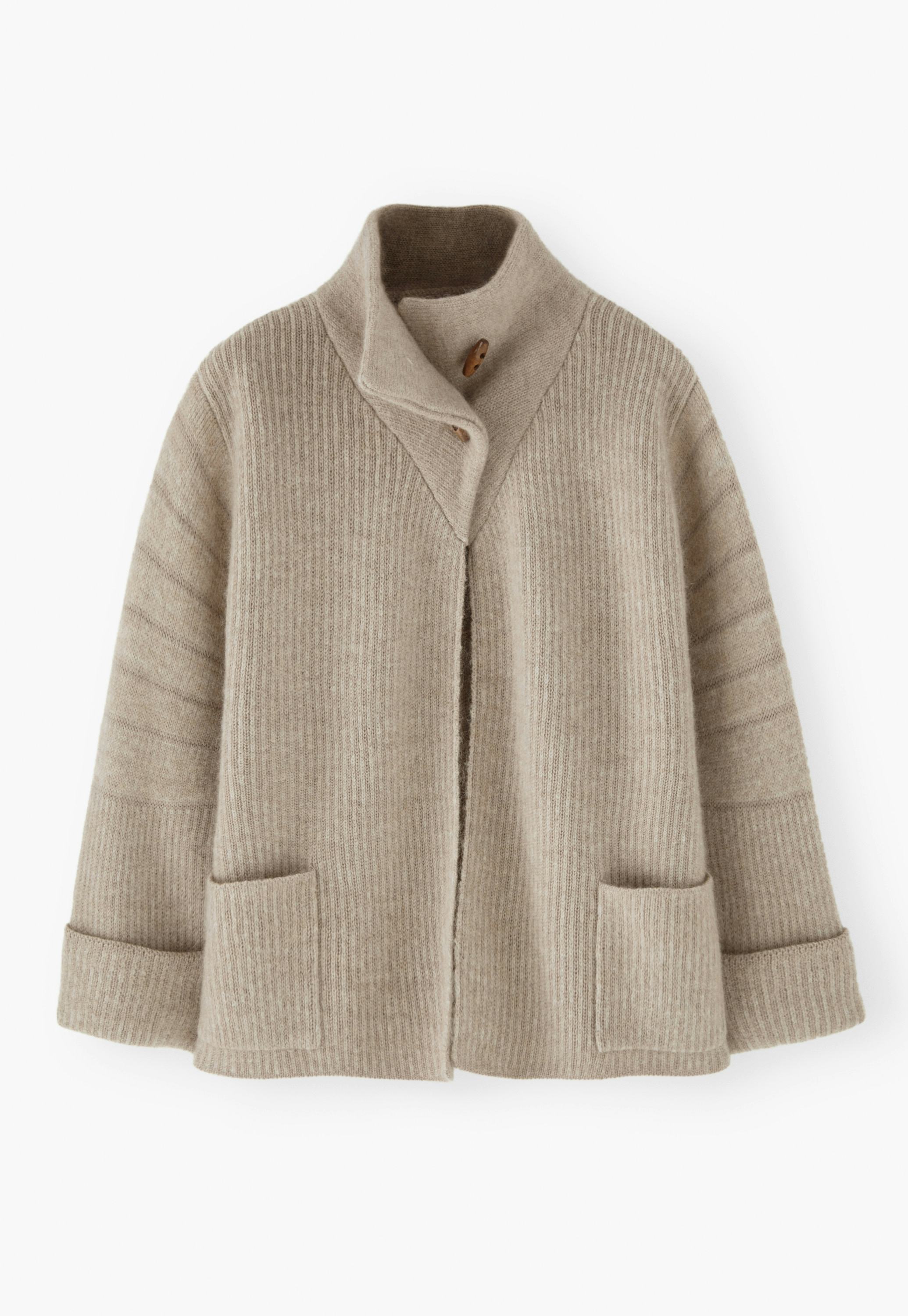 Wrap London Strickjacke aus Wolle-Mohair-Mischung