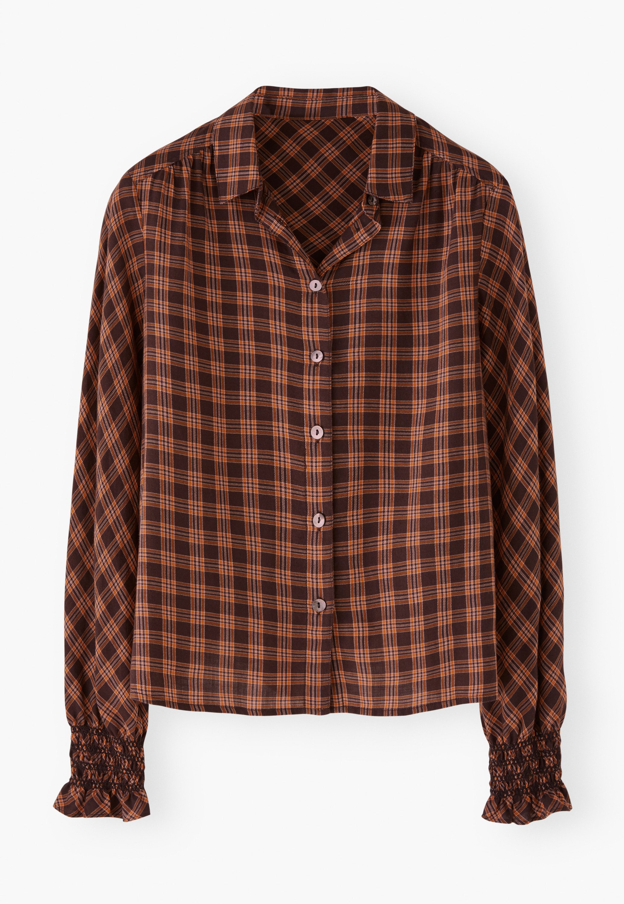 Wrap London - Wool & cotton checked shirt