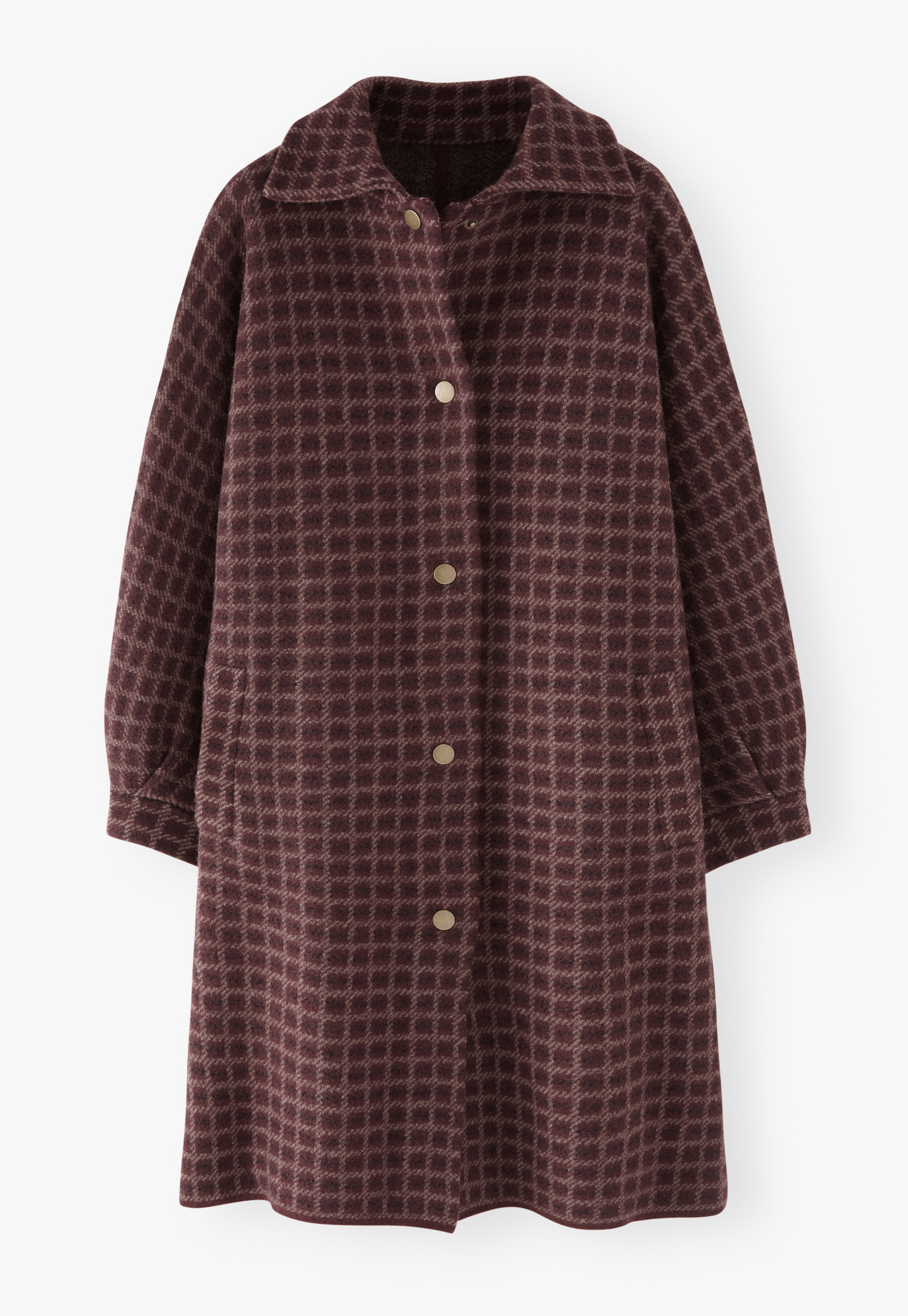 Wrap London - Boiled wool checked jacket
