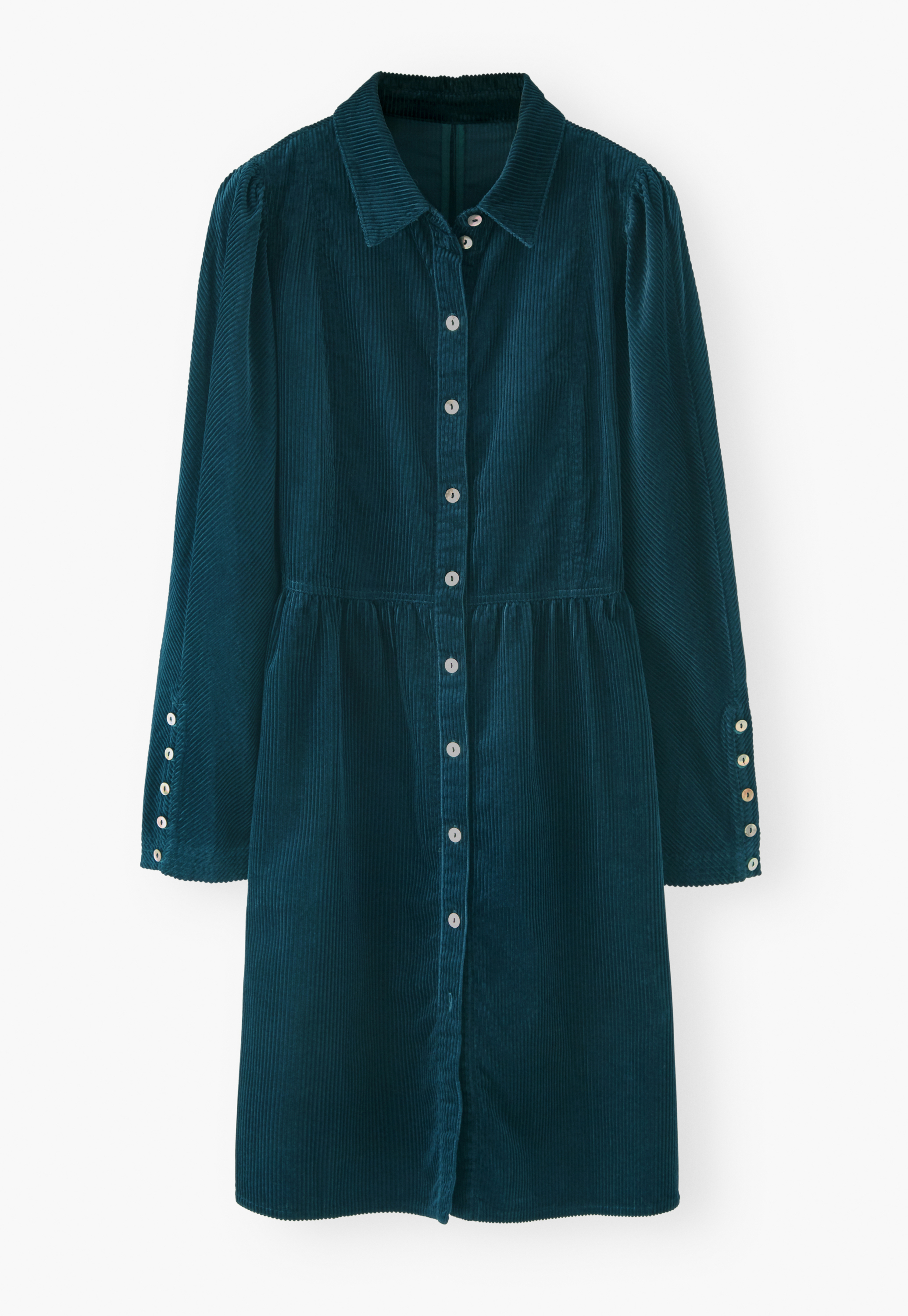 Wrap London Cotton cord button-through dress