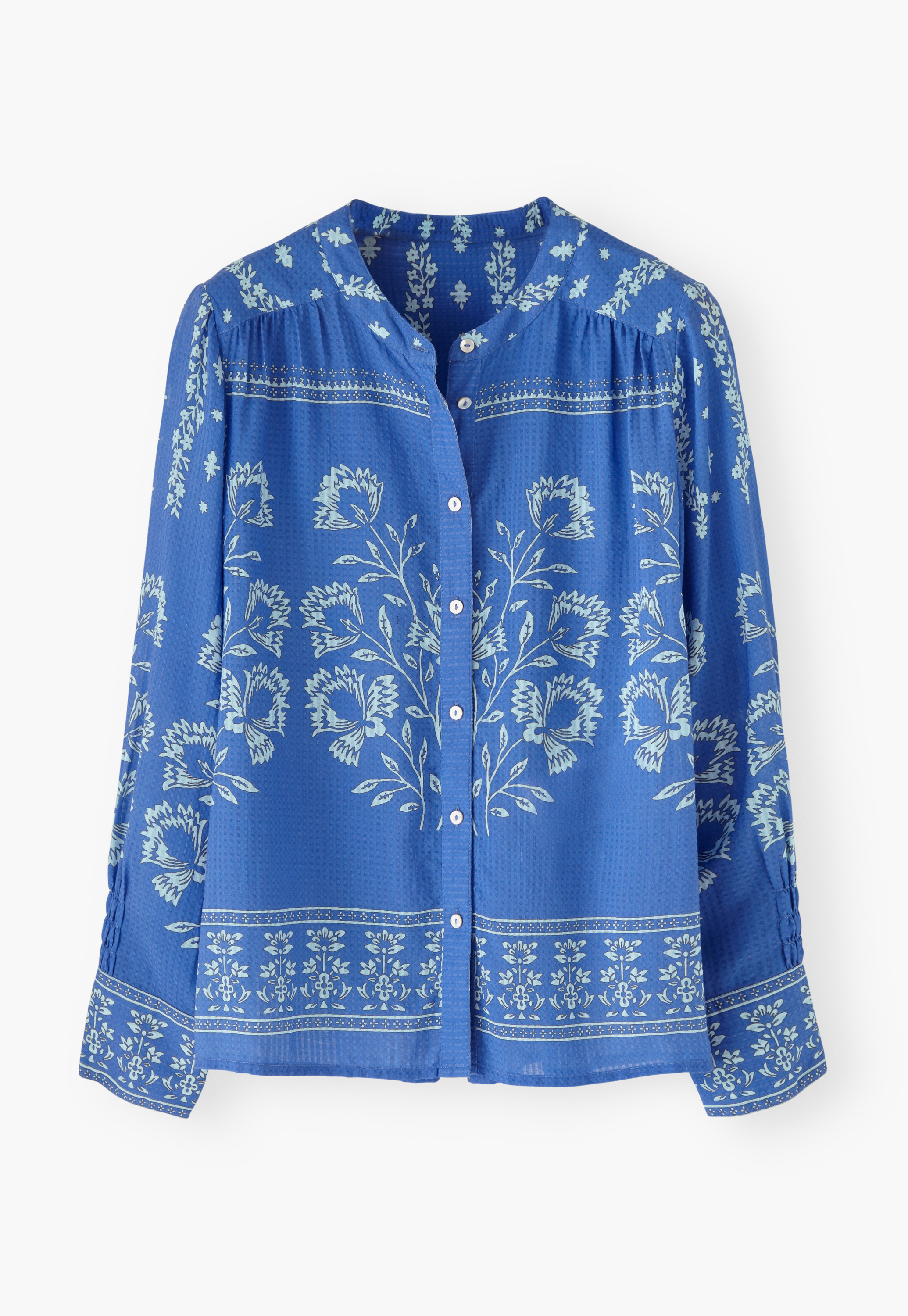 Wrap London - Printed modal blouse