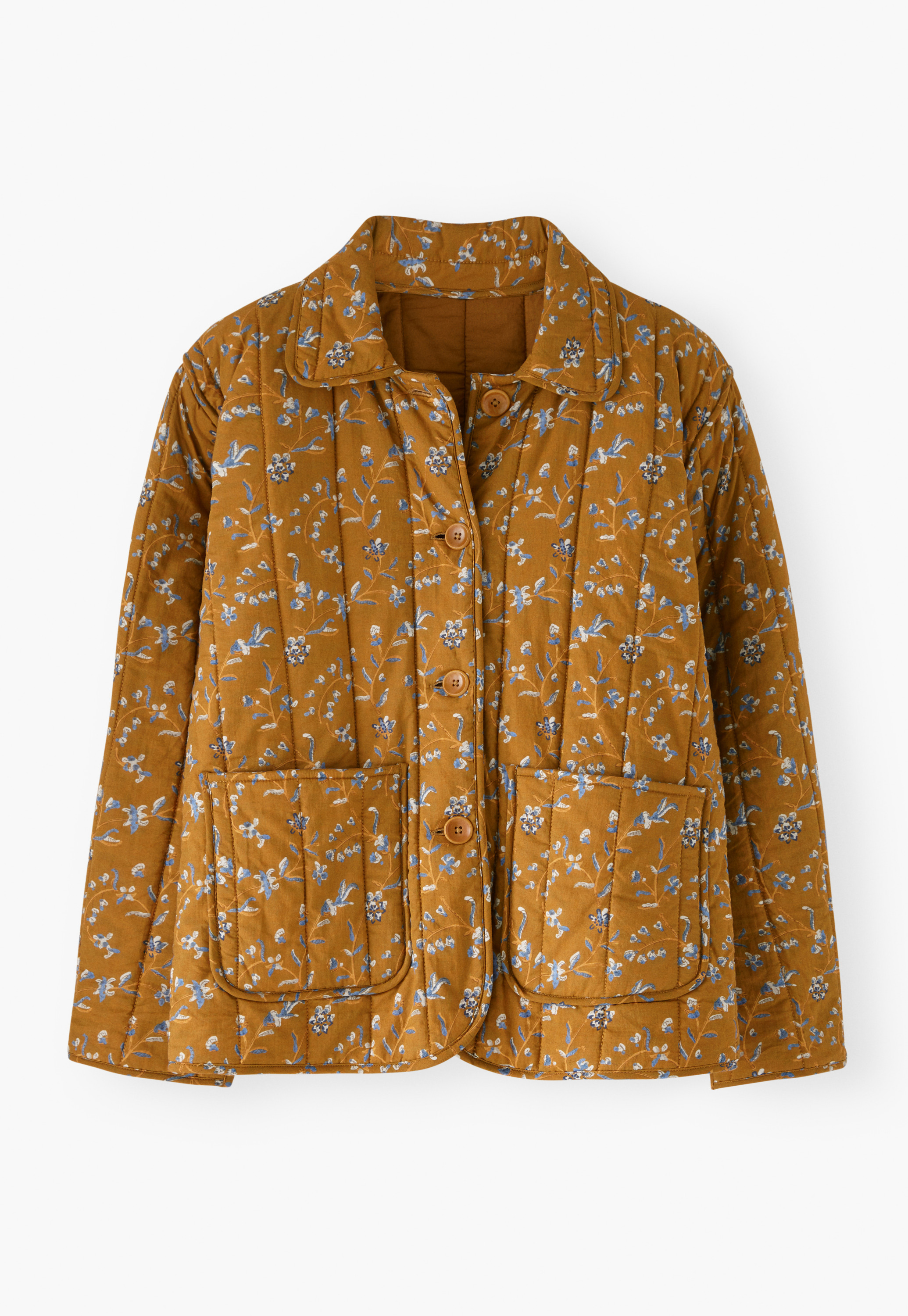 Wrap London - Printed cotton quilted jacket