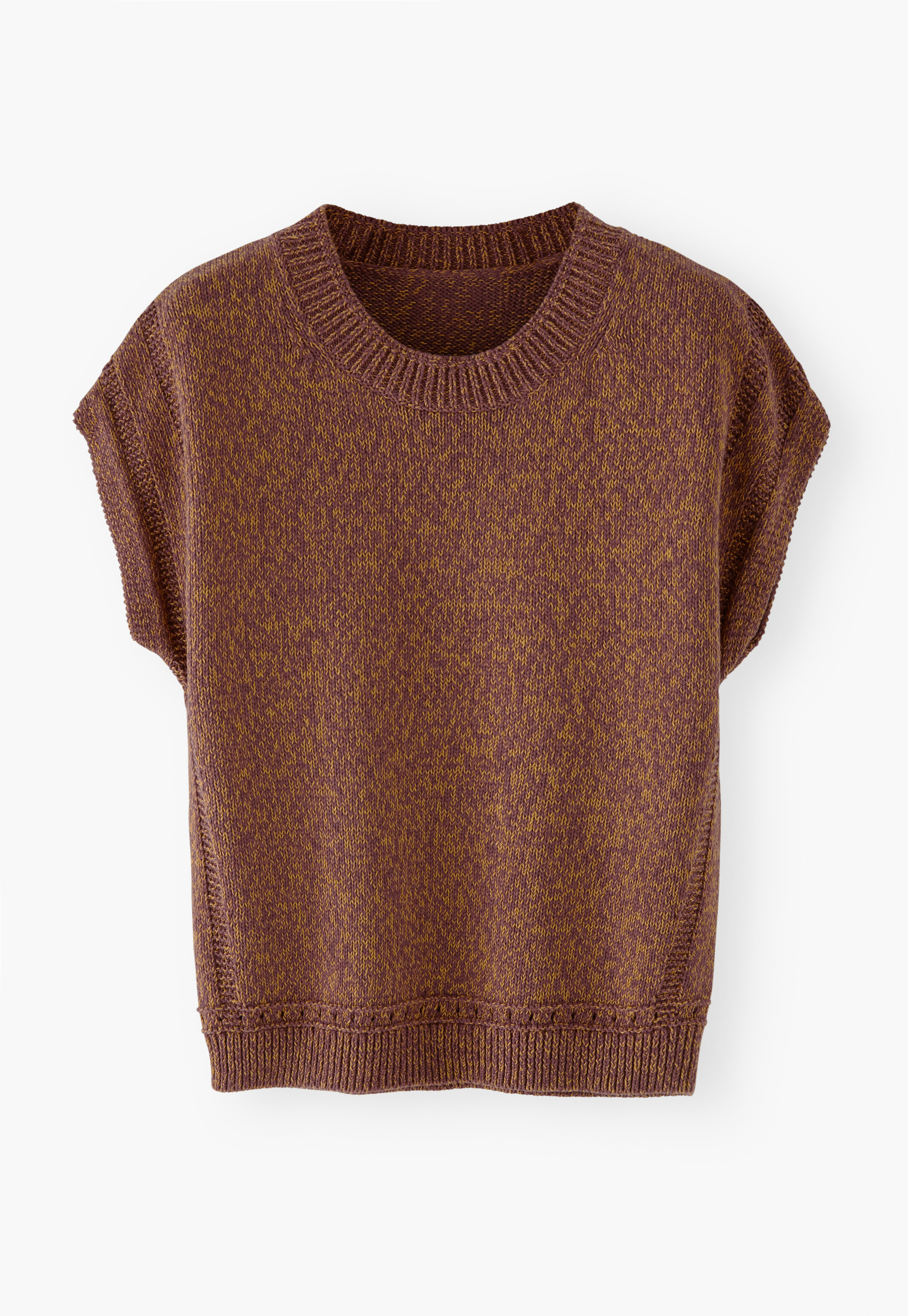 Wrap London - Cotton tape short-sleeve sweater