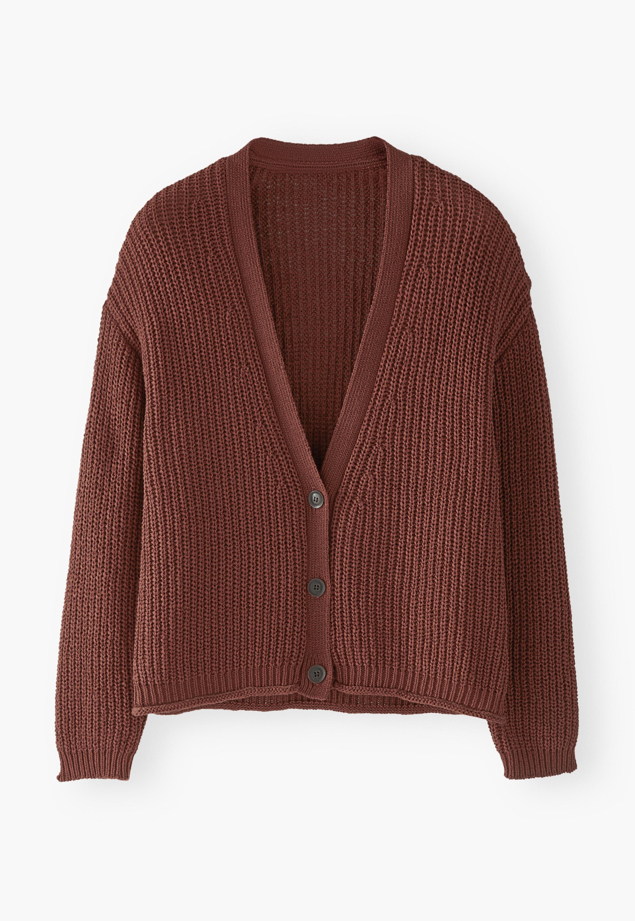 Wrap London - Organic cotton-blend v-neck cardigan